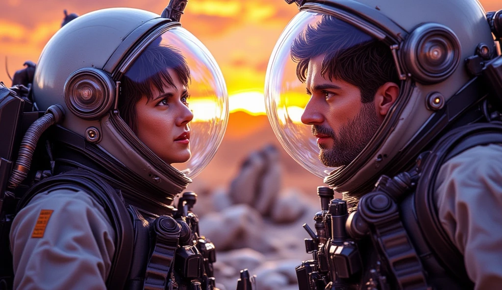 4k image from a 1960s science fiction film by Michael Gondry, 2001 - A Space Odyssey by Michael Gondry, pastels colors, Young people with animal mask and a mechanical pet on the beach, mar cor de rosa pastel, Retro-futuristic fashion clothes from the 60s with alien ornaments, Luz Natural, Psicodelia, futurista estranho, retro-futurista, photo-realistic, Sharp background details.