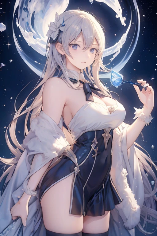 Highest quality, masterpiece, Ultra-high resolution, female、Big Breasts、ghost、knight