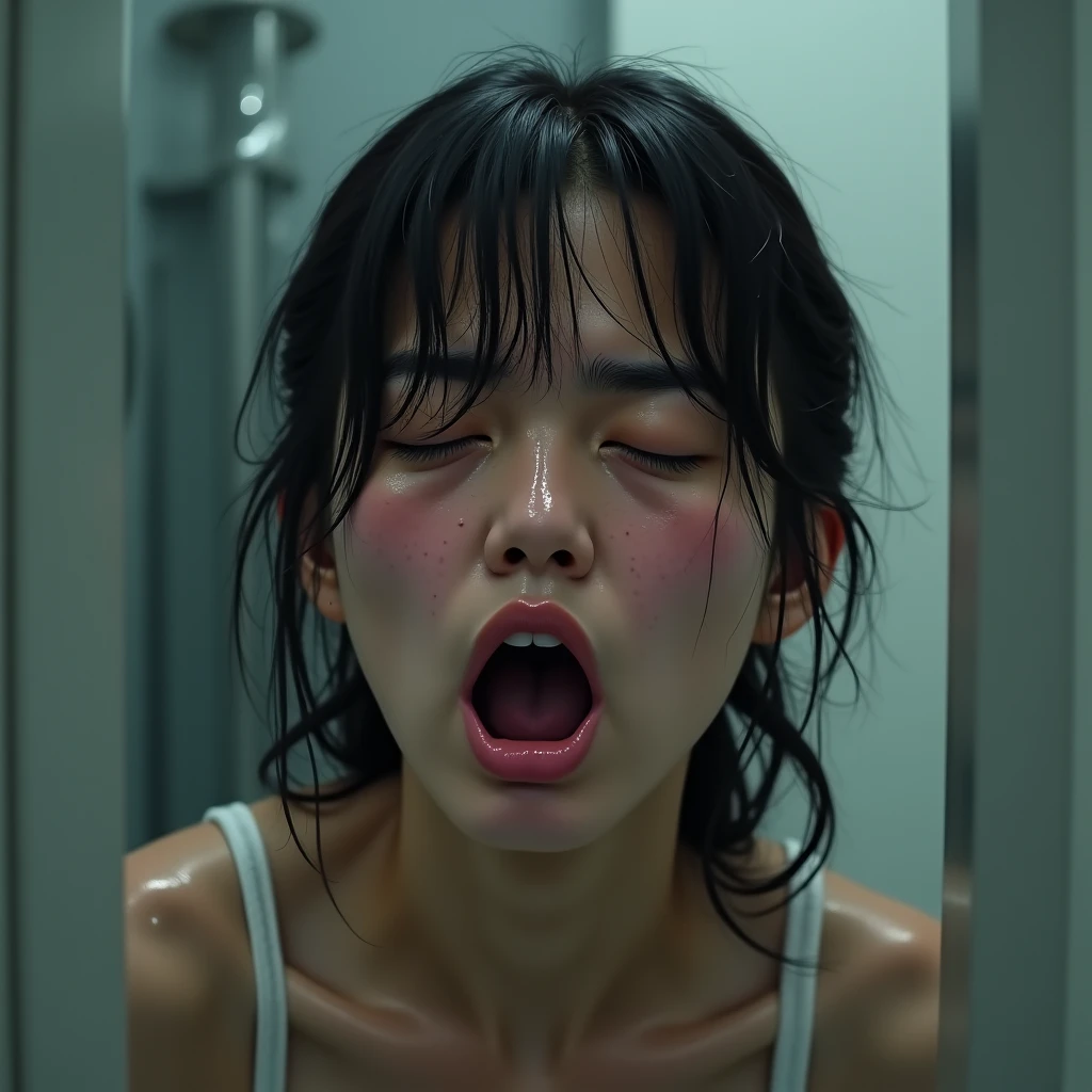 award winning high resolution photo of a young woman, head inside, from inside, stuck in washing machine, looking at viewer, open mouth, brown hair, black hair, 1boy, brown eyes, lips, realistic
<lora:stuck-washing-machine:1> <lora:kayako:0.5>