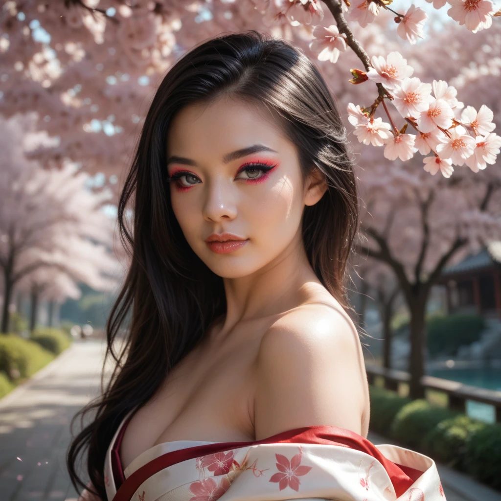 slutty, fantasy, rtx, heavenly, glowing, (8k, 4k, best quality, highres, ultra high res:1.1), (masterpiece, realistic, photo-realistic:1.1), 1girl,  face, close-up, colorful hijabi, red lips,((big breast)), (big cleavage), (big cuvy hips), (narrow waist )  (looking at viewer:2), long eyelashes, eyeshadow,  small face, big eyes,bare shoulders, high contrast,ultra-high-definition, outstanding details, 8K, Blush face, attractive collarbone, sexy shoulders, blushing cheeks, nikon z9, 30mm lens, sharp focused face, f/4, iso 200, shutter 1/250, beauty light, medium shot, raw ,intricately detailed, award winning photograph, good contrast, high sharpness, facial symmetry, bokeh, ultra-detailed