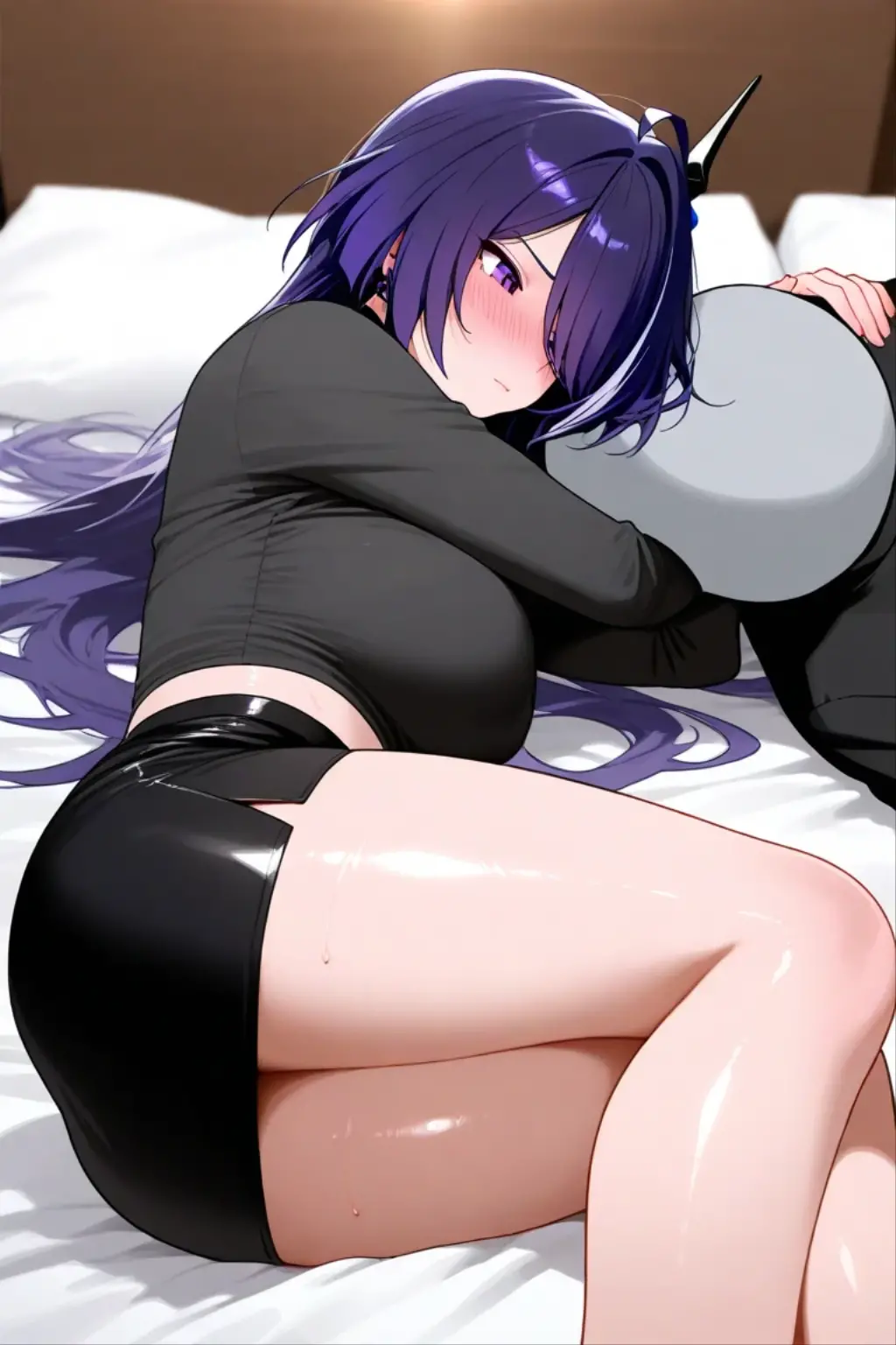 ((highest quality)), ((masterpiece)), (be familiar with), Perfect Face, indoor, Bedroom, Watching the audience,
One woman, Hoshino Ai,
Open Mouth, Ecstatic expression, blush, smile,
Small breasts, Flat Chest, Young Girl, , , Girl,
Long Hair, Purple Hair, Purple Eyes, Long Hair,
Fully nude, Nipples exposed, Sex with a man with a big dick, 膣内ejaculation, Semen is taken, Insert a into your, Sex in missionary position, , Leg spread,