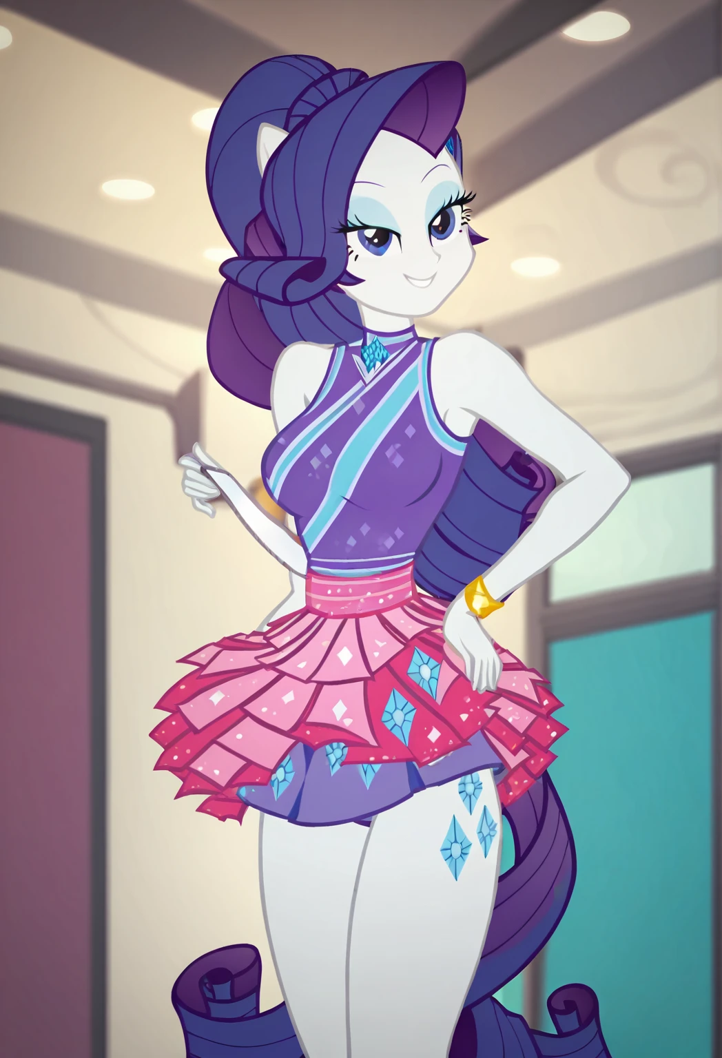 questionable, big penis, nipples, smiling, starlight glimmer, butt, stick her ass out, sunset shimmer, equestria girls, bedroom eyes, blushing, bra, bunset shimmer, duo focus, maid, erect_nipples, erection, female, glimmer glutes, indoors, looking at you, male, male pov, offscreen character, offscreen male, open mouth, open smile, panties, huge bulge in pants, male pov, smiling, thighs, underwear, vector