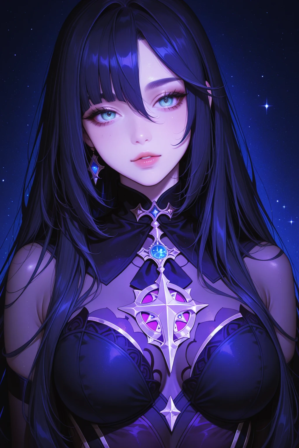 illustartion, cinematiclight, hight resolution, topquality, Ultra Detailed, Detailed Face, (A detailed eye), Best Quality, hyper detailed, Masterpiece, (Detailed Face), Face Clean, Sexy mature woman wears transparent (torn) cloths, floating cloth, see through, Choker, Open rags, NSFW, highheels, red eyes, neon tiny glowing hair ends, Dark Fantasy Forest, Glowing plants with neon details, dark magic, (portal:1.15) into the underworld in the background, light reflection, Heart-shaped iris, playful eyes, exposed shoulder, Sateen, (wet body), tiny glowing butterfly, Barber Jewry,(Masterpiece), Best Quality, Ultra-detailed, Extreme close-up of the eye, crisp details, Intricate lines, Vivid colors, Highlights, dark shadows, Sparkling reflections, Depth of field, Mesmerizing beauty.