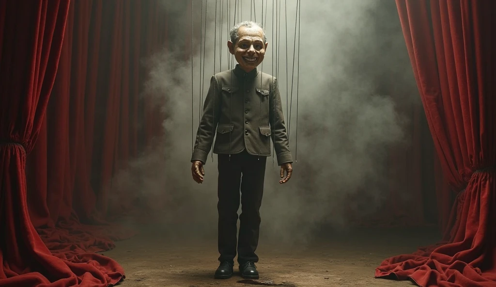 Shadow monster in the form of an old man、The whole body is shown、homeless、