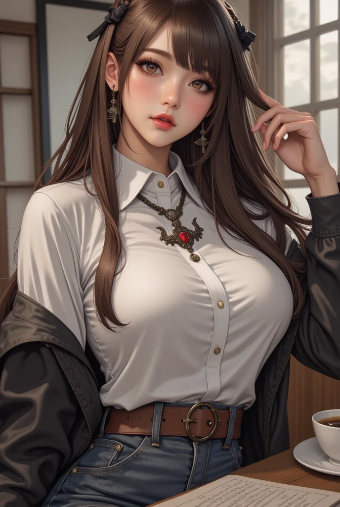 1woman,random office lady fashion,(Thin type),(large breasts),(random sexy pose),(random hairstyle),(Highest image quality,(8K), Ultra-realistic, Best Quality, High quality, High Definition, high quality texture, high detailing, Beautiful detailed, fine detailed, extremely details CG, Detailed texture, realistic representation of face, masterpiece, presence),(wearing glasses:1.2),black pantyhose
