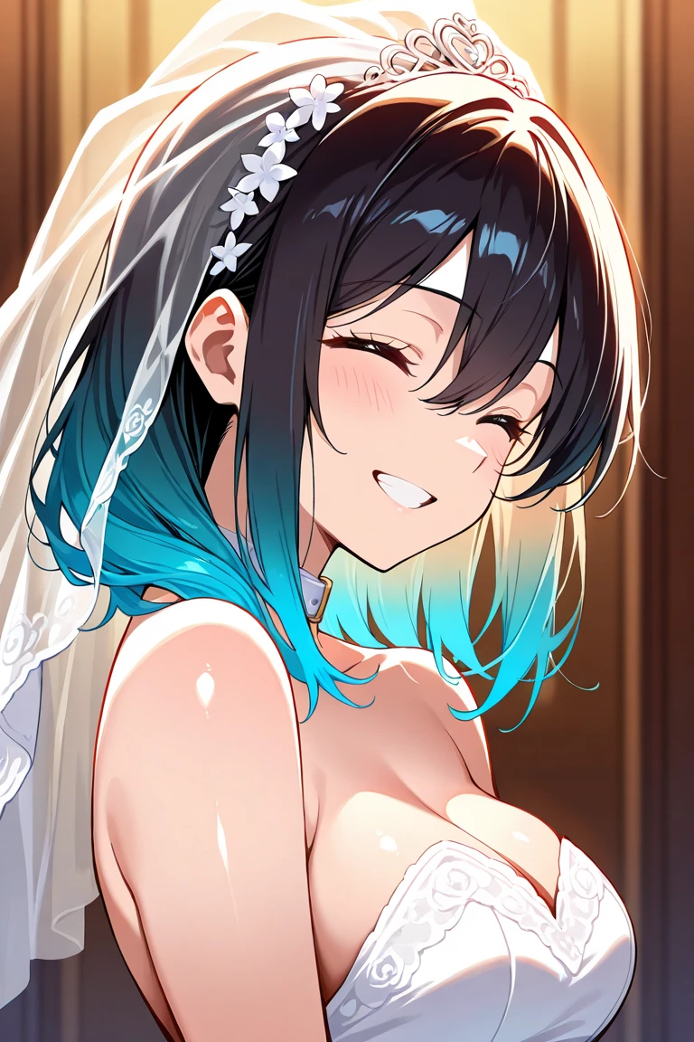 score_9,score_8_up,score_7_up,source_anime,cowboy shot,Idealized Forms,Natural Light,details background,blurry background,extremely detailed 1girl,(aga),hatsushimo(kancolle),brown eyes,(left(white)right(blue))headband,(black)long hair,(low-tied)hair,(black)hair,small breasts,(petite),(completely nude),real brests,real nipple,real areolae,real vaginal,ruanyi0671,bow,bridal veil,garter belt,garter straps,lace-trimmed legwear,underboob,see-through,thong,spread legs,fellatio gesture,tongue out,mouth drool,saliva drip,
