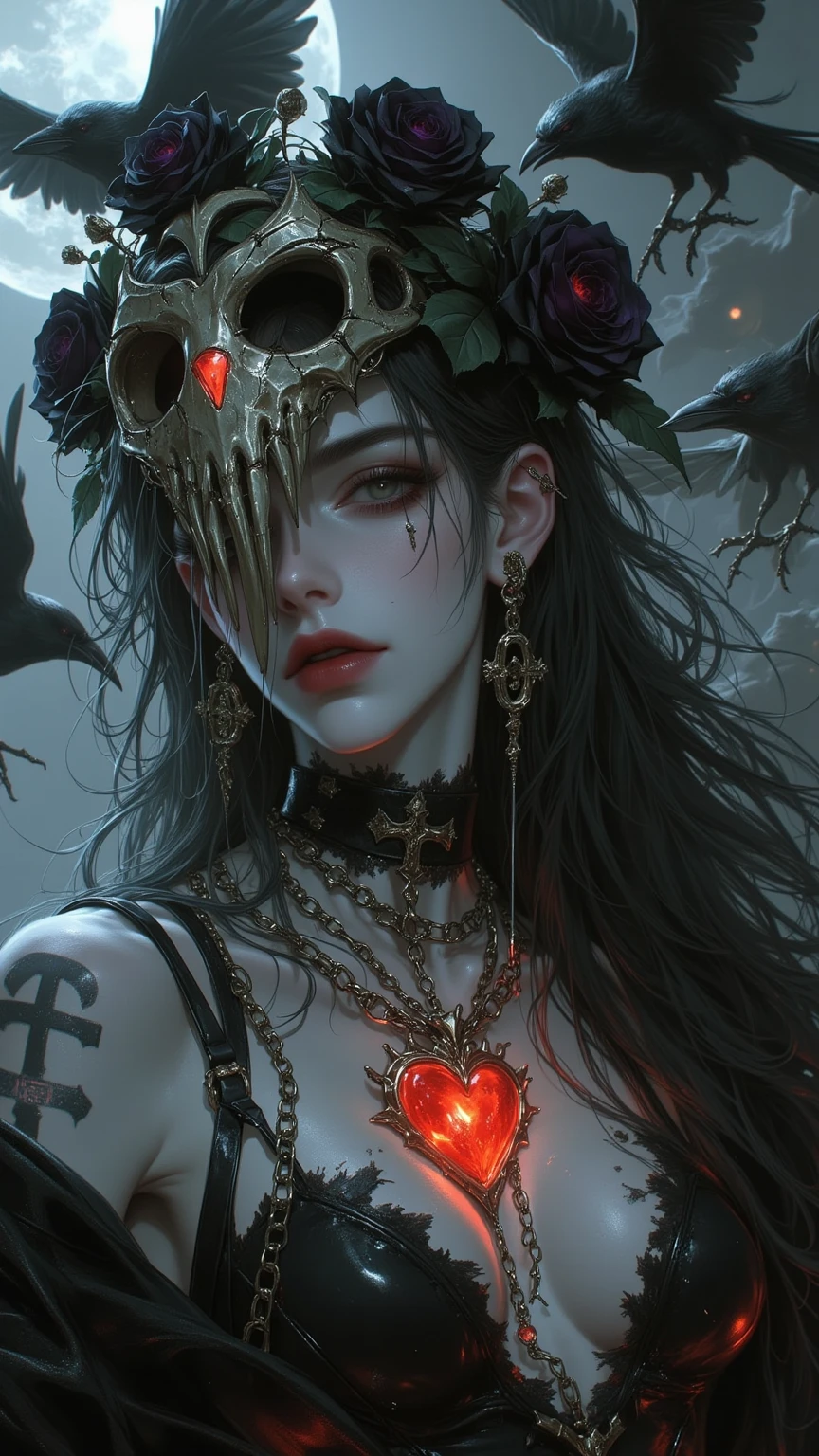 (Dua Lipa) is a beautiful charming vampire queen sitting on a throne, carved out of dark smoke, pale skin,dark fantasy background, black, circular colored smoke, waves of shadows at night, abstract skull ornaments, messy hair, soft colors, flat 4d street art in the style of adrian ghenie, esao andrews, jenny saville , edward hopper, surrealism, james jean dark, takato yamamoto, inkpunk minimalism, , detailed eyes with circular iris, seamless geometric pattern harmony, luminogram, iron gall ink, art by Russ Mills, Sakimichan,, by GIlSam -paio octane rendering depicting innovation and truth, 8k, by Lee Jeffries, depth - Gs studio