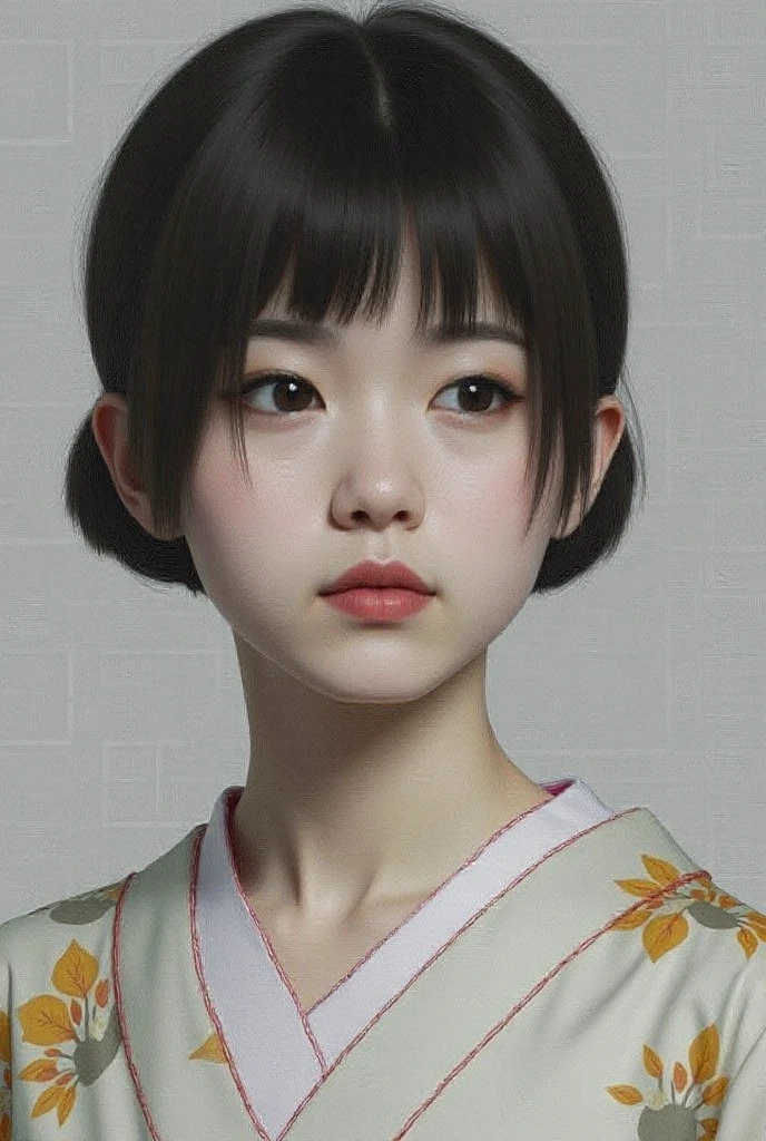 Close-up of Japan person From the front Looking at the camera Strong expression