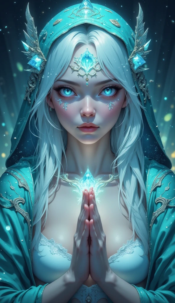 A mystical tarot card with a decorative border depicting "The Enchantress," a powerful sorceress standing by a moonlit lake, surrounded by weeping willows, casting a spell with glowing runes, mist rising from the water, an owl perched on her shoulder, evoking a sense of ancient magic and mystery, Illustration, watercolor on paper