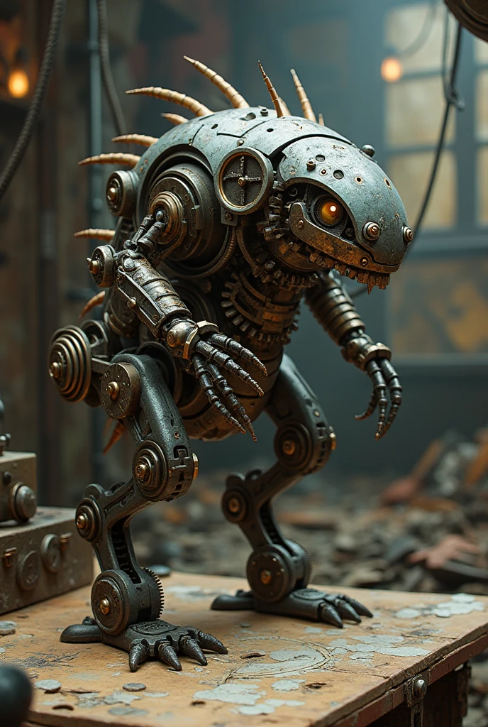 DonMSt34mPXL, Mechanical Creature, (masterpiece:1.2), best quality, high quality, Highres, (hyper detailed),