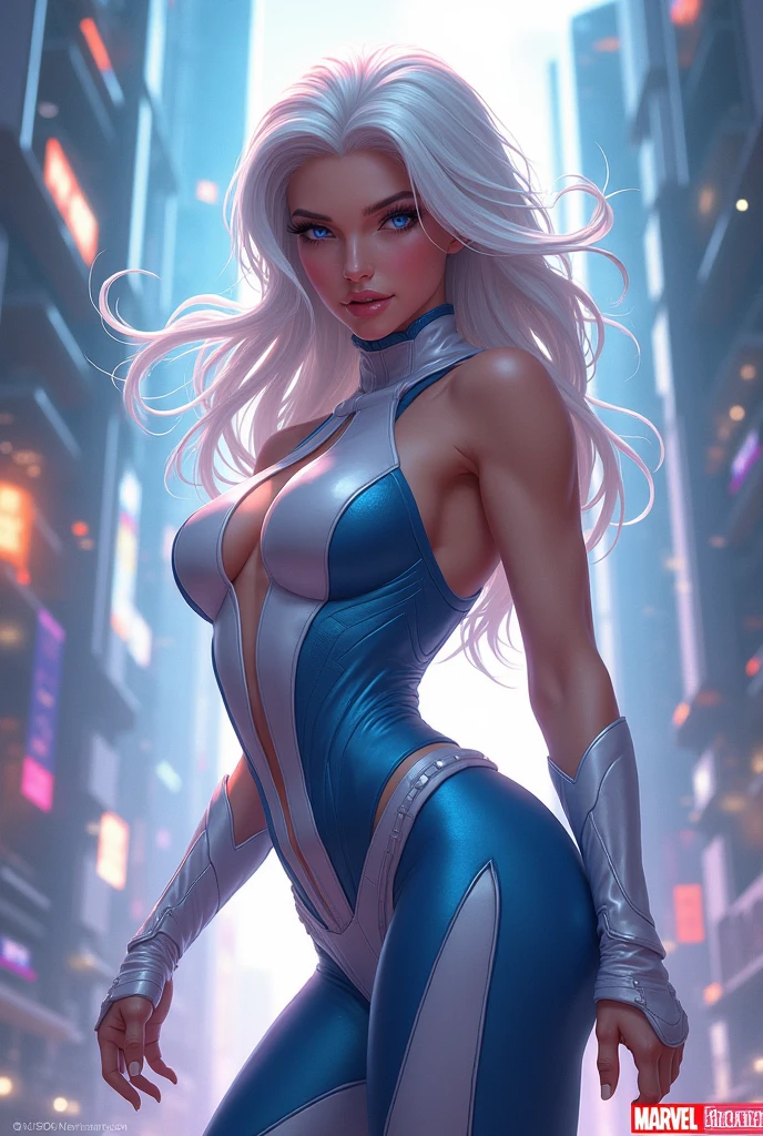 Gwen Stacy, 1chica, medium breast 1 girl, Cabello rubio corto, Mjuy wet and damp skin with sweat, Beautiful photorealistic Cardi B as a mix half Asian half German Gwen Stacy, spider gwen, Marvel Comics, with a high-angle shot with your back to the camera, superhero dynamic action poseTHE CHARACTER IS ON TOP OF A TALL BUILDING, CIUDAD DE MANHATTAN, rubor,vestida de blanco y magenta , areolas sobresalientes, dedo del pie de camello, Director de Escote, hendidura en el pecho, tea party, BDSM, high fantasy, huecograbado, lascivo, Tetono, dynamic pose, action pose, muy detallado, 8k, high resolusion, solamente, Labios Bimbo, maquillaje, pechos grandes y brillantes, guantes morados, vista de arriba hacia abajo, from above angle, fotorrealista, Cine 4D, Renderizado de octanaje, Innovador, sexy, curvy but slender, Mystical aura, niebla humeante, Estilo Illuminati, use advanced machine learning to create the perfect succubus, solamente, arrodillado, dedo del pie de camello expuesto, Vice Magazine Photography Style, tendencia en pixiv, tendencia en civitai, Perfectcomposition, SFW, Calidad profesional, motor irreal, perfecto, Pose perfecta, perfect angle, manos perfectas dedos perfectos pechos perfectos ajuste perfecto cuerpo perfecto cara cara realista piel perfecta imagen perfecta, perfecto, EL PERSONAJE DEBE ESTAR EN LA PARTE SUPERIOR DE UN EDIFICIO QUE MUESTRE UNA GRAN CIUDAD DEBAJO DE ELLA..