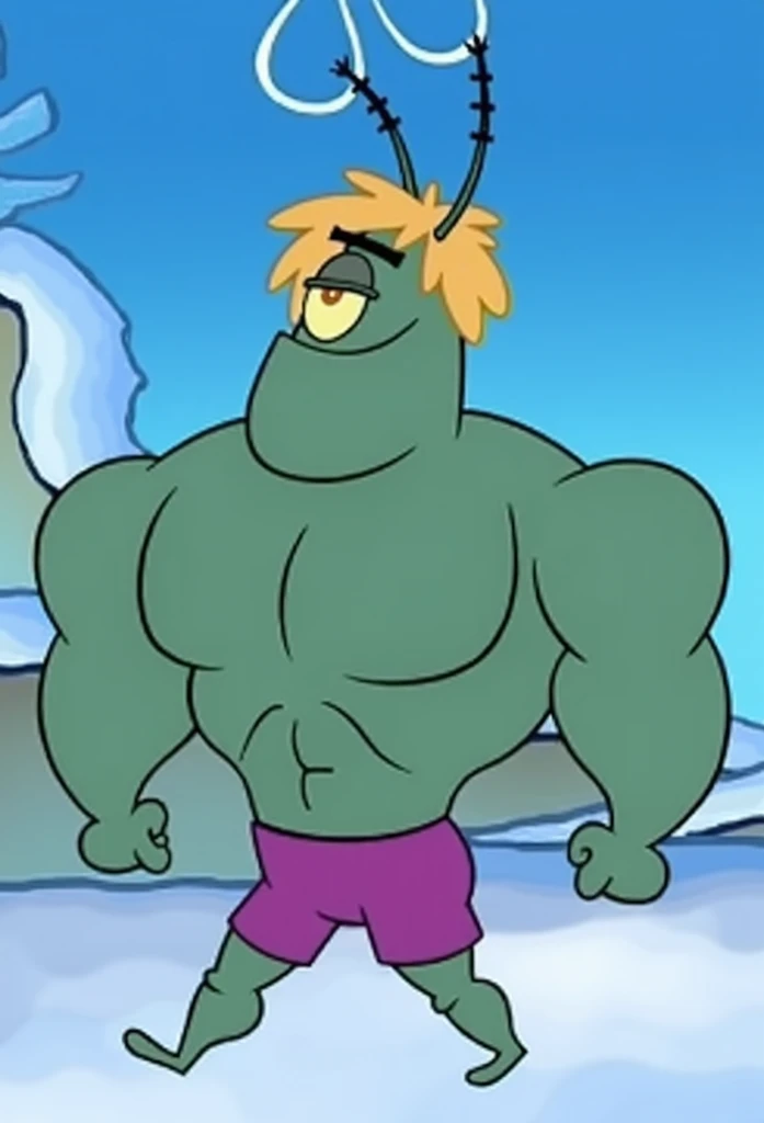humanoid, orc, pecs, muscular male, looking at viewer, tusks, detailed speedo, big underwear bulge, sweaty, really hairy, hairy chest, hairy belly, hairy arms, hairy legs, hairy armpits, musky armpits, big hairy feet