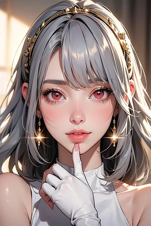 The Golden Sparkle、(( Red Eyes:1.25)). Beautiful Female Model - SeaArt AI