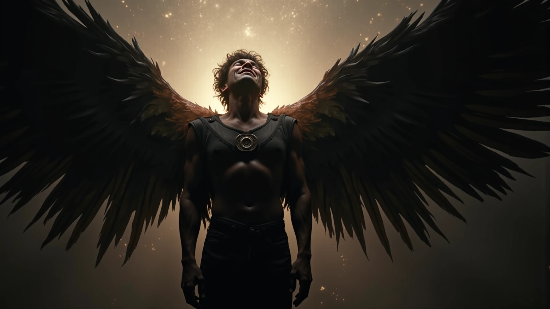 ((masterpiece)),((bestquality)),8k, high detailed, ultra-detailed, Stylish Pose, real skin texture, cinematic lighting, 21 year old male model, handsome, walking over burning coal, cute looking, evil look, black demon horns, white pale skin, blue eyes, (short brown messy hair:1.4), strong jawline, masculine, defined fit body, muscular, shirtless, pantless hairless chest, evil dark aesthetic. gothic architecture, hellfire ground, black massive huge angel wings, spartan loincloth, male skirt, (soft light:1.6) (dim light:1.3), dark atmosphere, cinematic lighting, backlight, Depth of field, award-winning photography, elegant, hyperrealistic, high definition, 8k resolution, highly detailed, 8k uhd, professional lighting, photon mapping, physically-based rendering