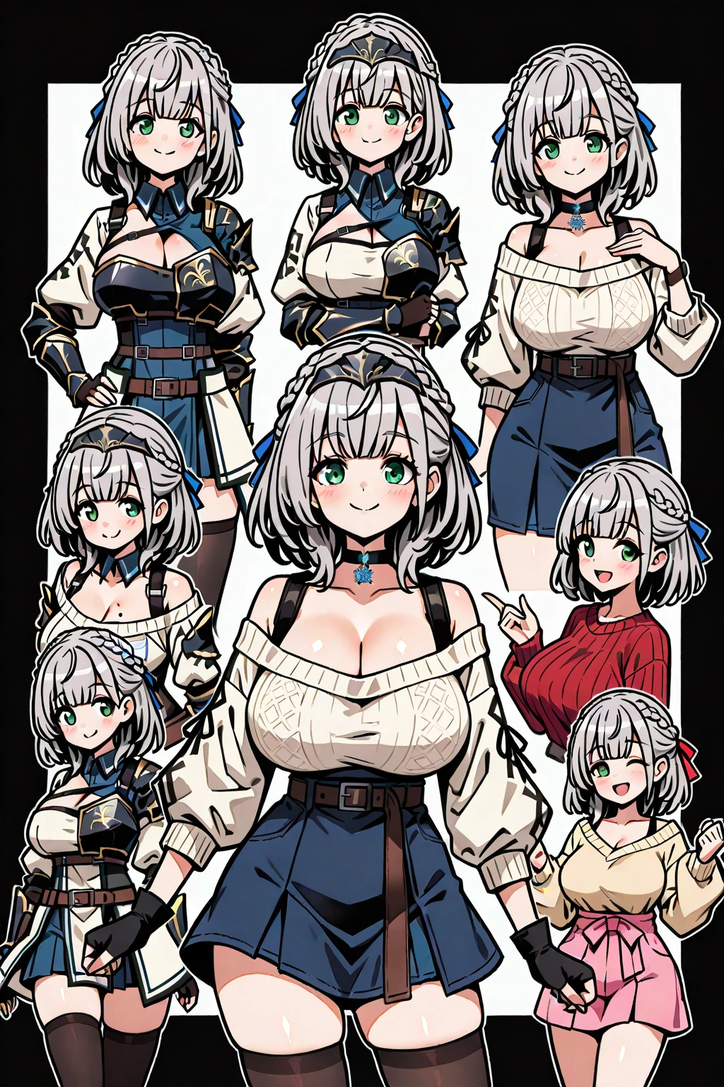 reference sheet, concept character, character design, sketch,doodletits,, sexy lips,
(gigantic and massive tits:1.1), breasts, official illustration, illustration, detailed face, beautiful intricate eyes,
