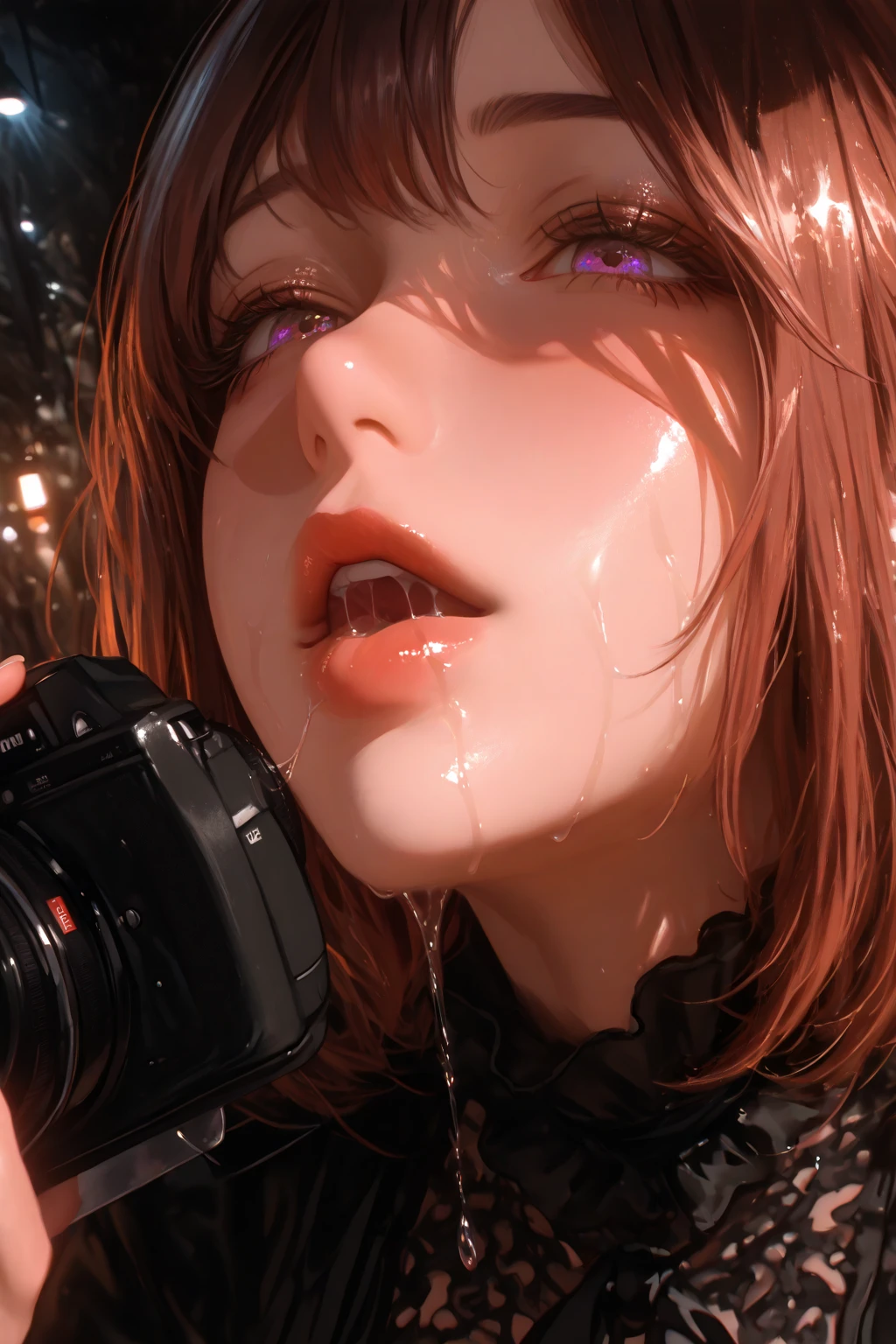 1girl, 1girl futanari, blowjob, masterpiece, ultra-detailed, photorealistic, professional photography, dramatic lighting, moody atmosphere, warm color tones