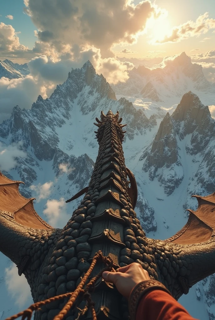 A group of dragons flew towards the distant castle 