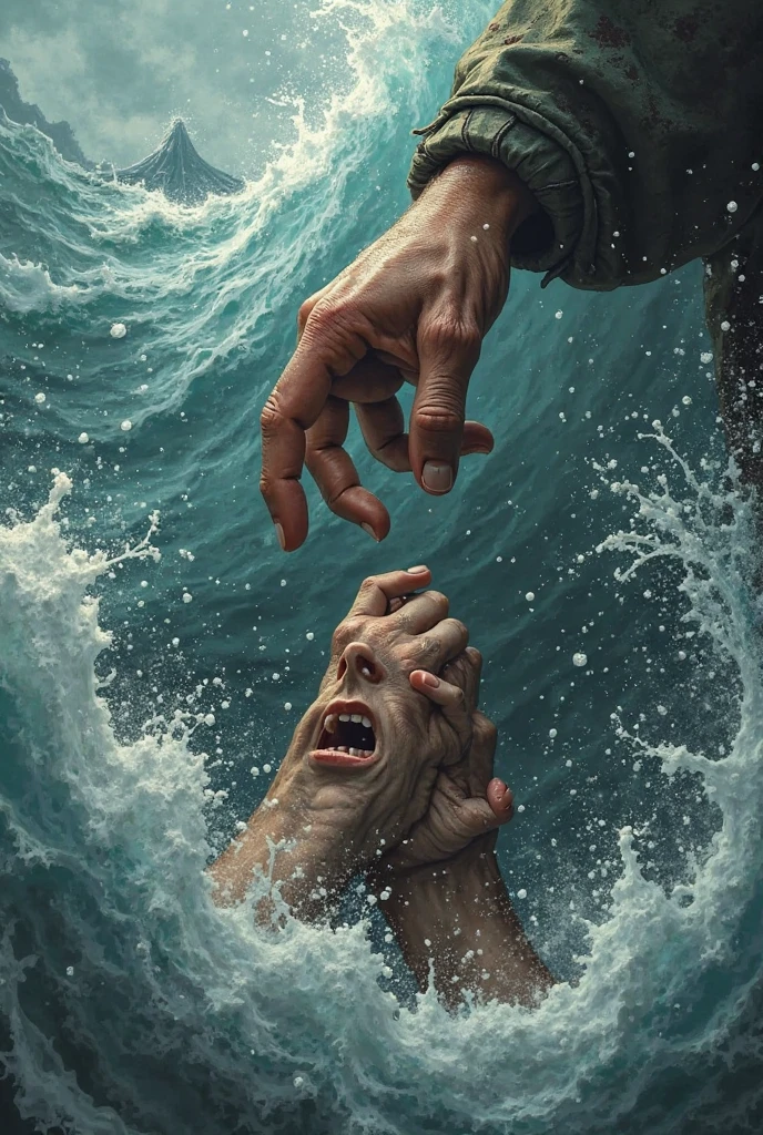 A hand holding a rope in a storm, symbolizing the resilience and control needed during crises.