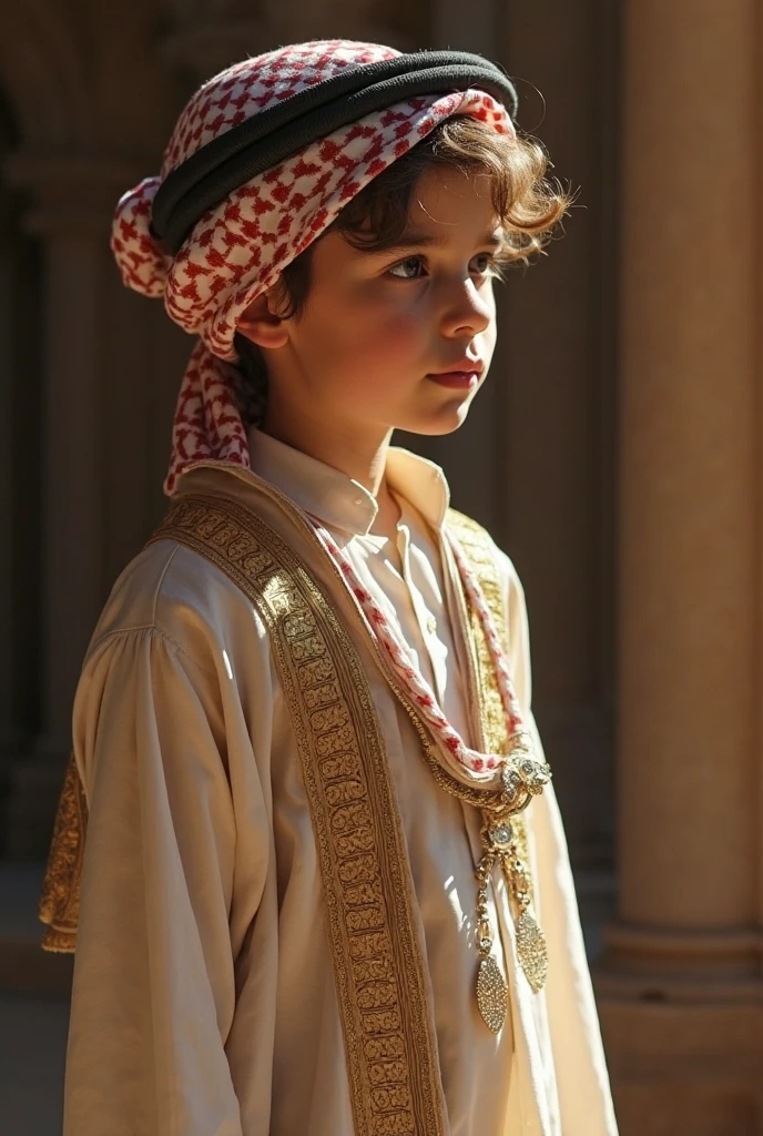 cinematic photo Tapestry of a Contemporary blossoms, Conceptual Boy, wearing Narrow Bosnian Jute Bronze Jamaican national costume, Clear skies, Pastel Colors, (art by Jeffrey T. Larson:1.1) . 35mm photograph, film, bokeh, professional, 4k, highly detailed