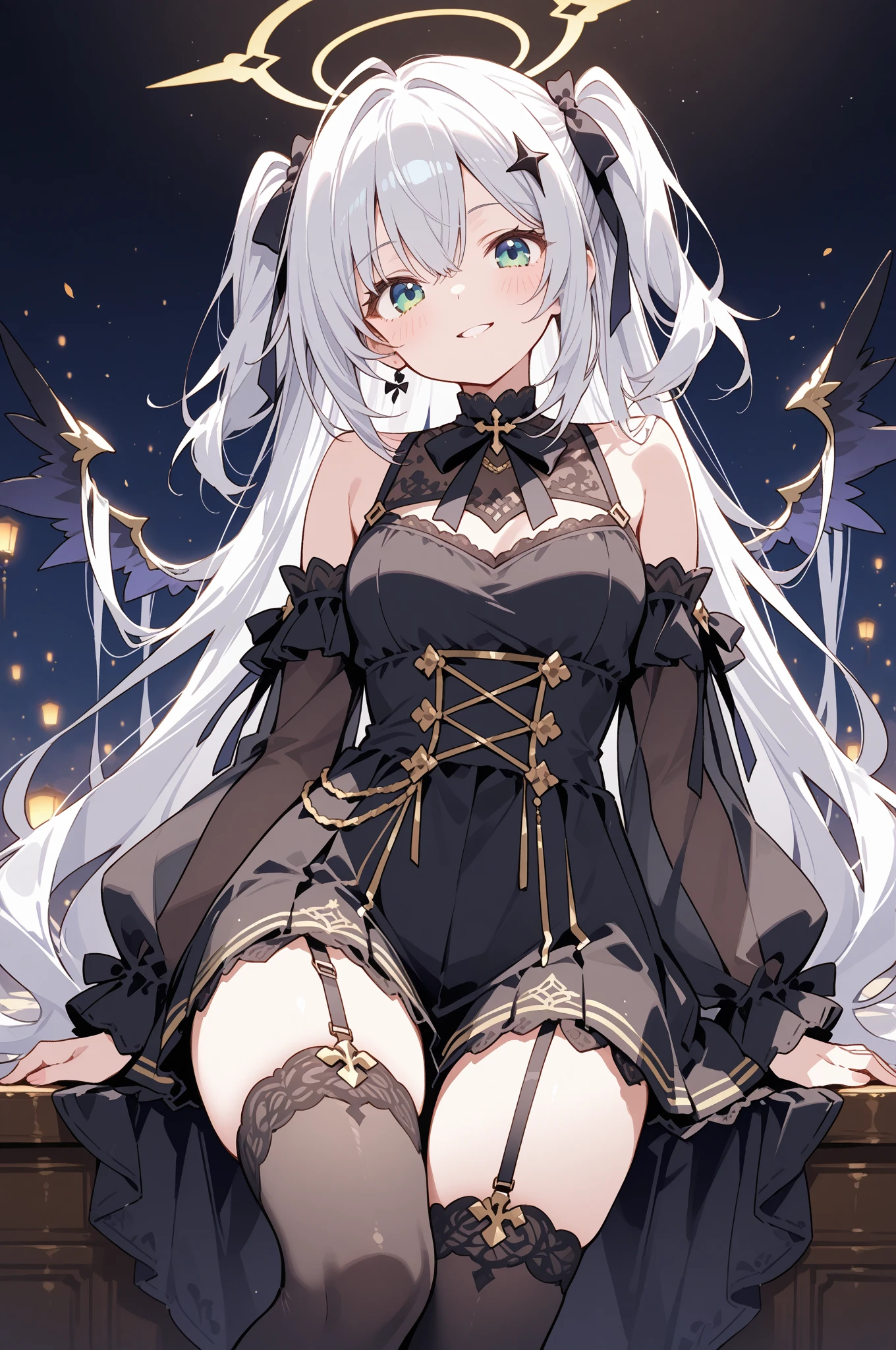 1girl, anime, cute girl, blank background, white background, fantasy, detailed fantasy dress with highlights, beautiful face, beautiful eyes, dark colors, black hair with multicolor streaks, red eye with different color pupil in eye, multicolor eye, medium breasts, slight cleavage, beautiful skin, cute, breast curtains, extremely delicate and beautiful, (beautiful detailed face:1.0), (detailed deep eyes), symmetrical breasts, deep eyes, shiny skin, portrait, slender waist, hips wider than shoulders, thighs, expressionless, young girl, luminous eyes, adorable，（Kpop idol）,（aegyo sal：1），（Platinum blonde hair：1），（（puffy eye）），Black panty，sexy posture，Superskirt, Ultra-high resolution，Black collar，slim figure, Abdominal y tattoo, womb tattoo，Tight-fitting leg ring，y tattoo on half-body，Bare skin, Armored hand，Hidden fingertips，Hand covered，Arm covered，Fist covered,{{beautiful detailed fingers}}, tufts of hair, moderate beautiful breast:1.0,(masterpiece:1.2), best quality, high-res, HDR, perfect face, intricate armor, delicate blue filigree, intricate filigree, red metalic parts, detailed part, dynamic pose, dynamic lights, cute face, neutral expression