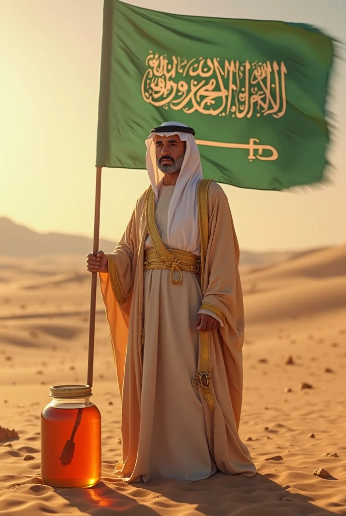 In Algerian Algerian flag green white crescent moon and blood red star come to the land of his ancestors landing on the tarmac of the airport with the Algerian flag flying at the airport