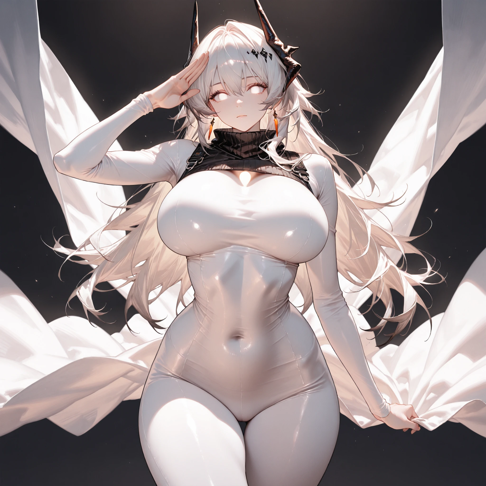 Masterpiece, Very detailed, Ultra-detailed, One, stone-woman - lower body view, with stone skin and body, medium white hair, golden eyes and women's golden lace lingerie, with huge breasts and around the moon and stars, terrible and terrifying atmosphere