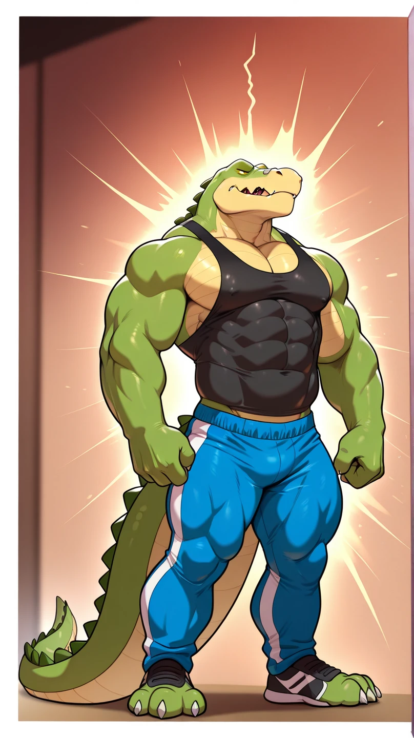  (( , A male Anthropomorphic demon-dragon lizard with a cyan  color scheme with blue skin and horns that have green ends, and he also has blueish white hair, green eyes, muscular and a tail with a hand on it
At the gym lifting a big weight flexing his muscles inside of a gymnasium lifting a big heavy weight with a grin on his face flexing  )), hentai, , anthro, solo, male, tall, shortstack , muscular chest shirtless, muscular , angle, looking  at viewer,  background, extremely detailed, photorealistic, 3d render, high quality  digital art, smug grin, detailed eyes, shirtless ,henati , good dragon anatomy, good perspective,  towards viewer, by bebebebebe, by sicklyhypnos, by gerkk, by orf, (by  by cutesexyrobutts, by darkgem, by zackary911, (by  by singafurian, by daftpatriot, sassy, cute, early 20s, detailed face, handsome, slightly chubby and big muscles ,  face, detailed mouth, hentai style, shirtless, sfw, show off, close up , anthro, solo, male, short, shortstack,, muscular, standing,intimate angle, looking down at viewer,  background, extremely detailed, photorealistic, 3d render, high quality  digital art,smug grin, detailed eyes, good anatomy, good perspective, by bebebebebe, by sicklyhypnos, by gerkk, by orf, (by mawmain:0.8), by cutesexyrobutts, by darkgem, by zackary911, (by tofu-froth:1.3), by singafurian, by daftpatriot,sassy, cute, early 20s, detailed face, handsome, s, big chest, day, sexy, sensual, detailed, uploaded to e621, beautiful and detailed portrait, ((male ))) kenket, Ross Tran, ruan jia, uploaded to e621, zaush, foxovh, movie lighting,, muscular toned, muscles, muscular build, with a slight bulge,     ((indoors A male Anthropomorphic demon- dragon lizard with a cyan  color scheme with blue skin and horns that have green ends, and he also has blueish white hair, green eyes, muscular and a tail with a hand on it
At the gym lifting a big weight flexing his muscles inside of a gymnasium lifting a big heavy wei, book page artwork )),