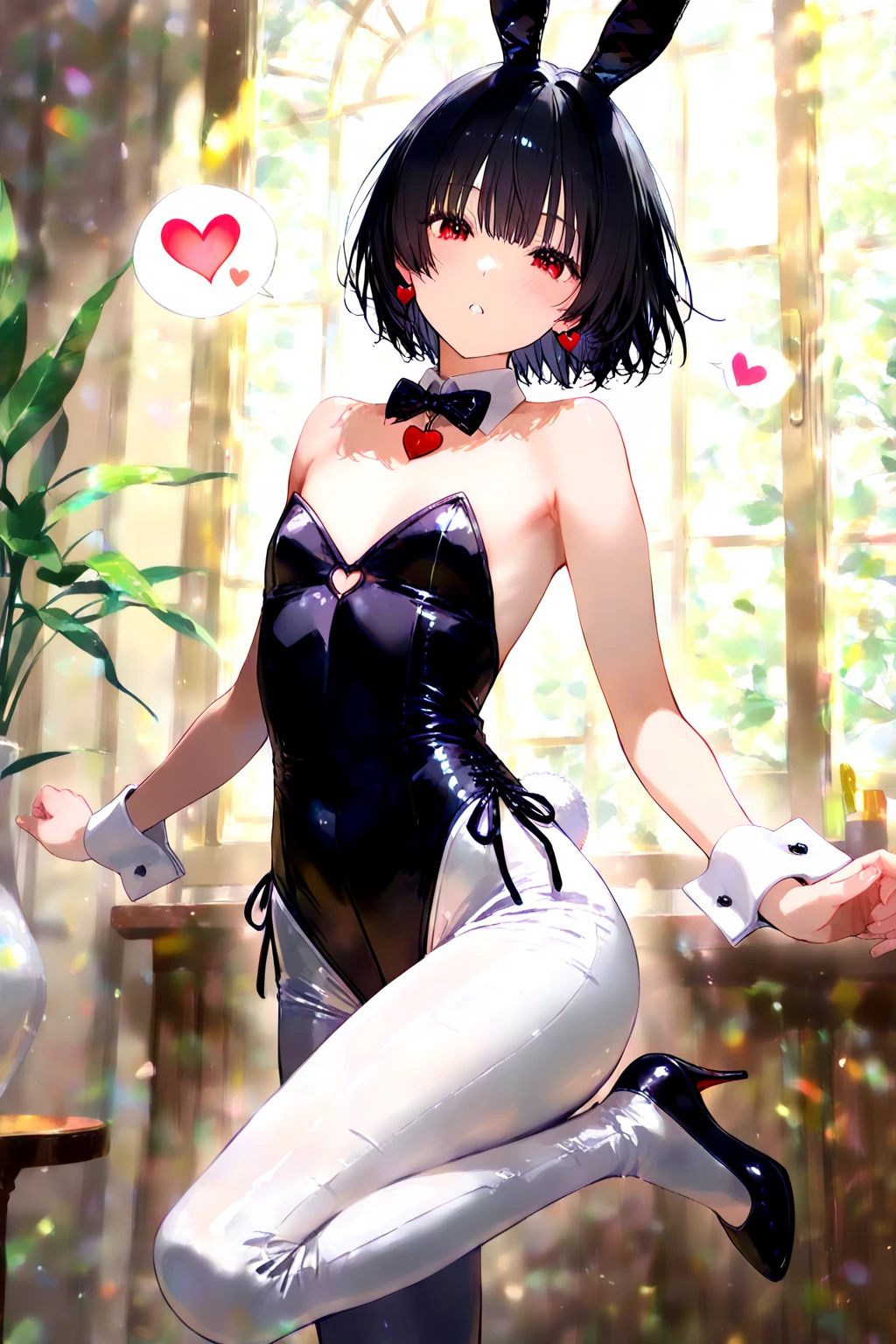 (Top Quality, Masterpiece, High Resolution, Detailed),4K,(Shining Eyes, Detailed Beautiful Face),Beautiful Animation,(1girl,BREAK)
,Elegantly Erotic Sheep Girl Lingerie Ensemble,For a more refined take on the fantasy sheep girl theme, opt for an elegantly erotic lingerie ensemble that exudes sophistication and allure, This costume combines luxurious lingerie pieces with subtle sheep-inspired elements for a chic and sensual look, Start with a sleek and figure-flattering corset or bustier crafted from silky fabrics such as satin or lace, featuring delicate sheep motifs embroidered or appliquéd along the neckline or hemline, BREAK
Pair the corset with matching panties or a thong adorned with subtle sheep-themed accents, such as miniature sheep charms or lace trimmings resembling sheep’s wool, Enhance the ensemble with sheer stockings or thigh-highs, accessorized with dainty garters or lace-up details for added glamour, Complete the look with elegant accessories such as pearl jewelry, satin gloves, and a seductive lace veil or blind
BREAK,cute),long hair, blue hair,pink eyes, (one piece dress), (Girl playing with dog:1.9),garden, clear sky