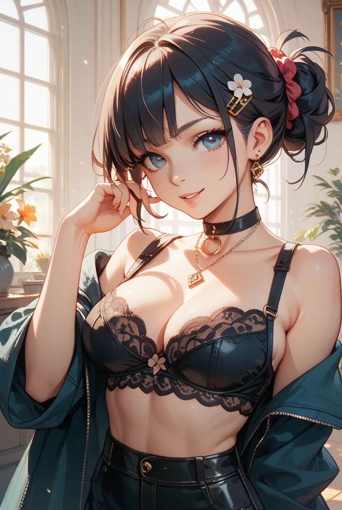 (masterpiece:1.3, Highest quality, Ultra-high resolution, Very detailed), (Actual, photoActual:1.4), beautiful illustration, Perfect lighting, Natural light, Rich and colorful, Written boundary depth, Surrealism,
beautiful細い髪, beautiful and delicate face, beautiful and delicate eyes, beautiful collarbone, beautiful body, beautiful, beautiful太もも, beautiful足, beautiful指,
Looking at the audience, 1 Girl, Japanese, high school girl, (Perfect Anatomy, Anatomically correct), Cute symmetrical face, Baby Face, Perfect Face, Perfect Eyes,
(middle:1.8, Side Mao Insult:1.1, (Gray Hair)), Hair between the eyes, (Purple eyes), squint, Eyelash extension tools, (Big Breasts:1.8, Captivating thighs),
(beautiful scenery), summer, night, Very sexy, (Open your mouth and stick out your tongue, Upward glance),((Huge boobs))Realistic, One Girl, Gray Hair, Purple eyes, Glowing Eyes,Black crop top, blush,Flowers,Big Breasts,Lifting her clothes to show her nipples,whole body,High leg panties,Pussy juice,Open your legs on the bed,whole body