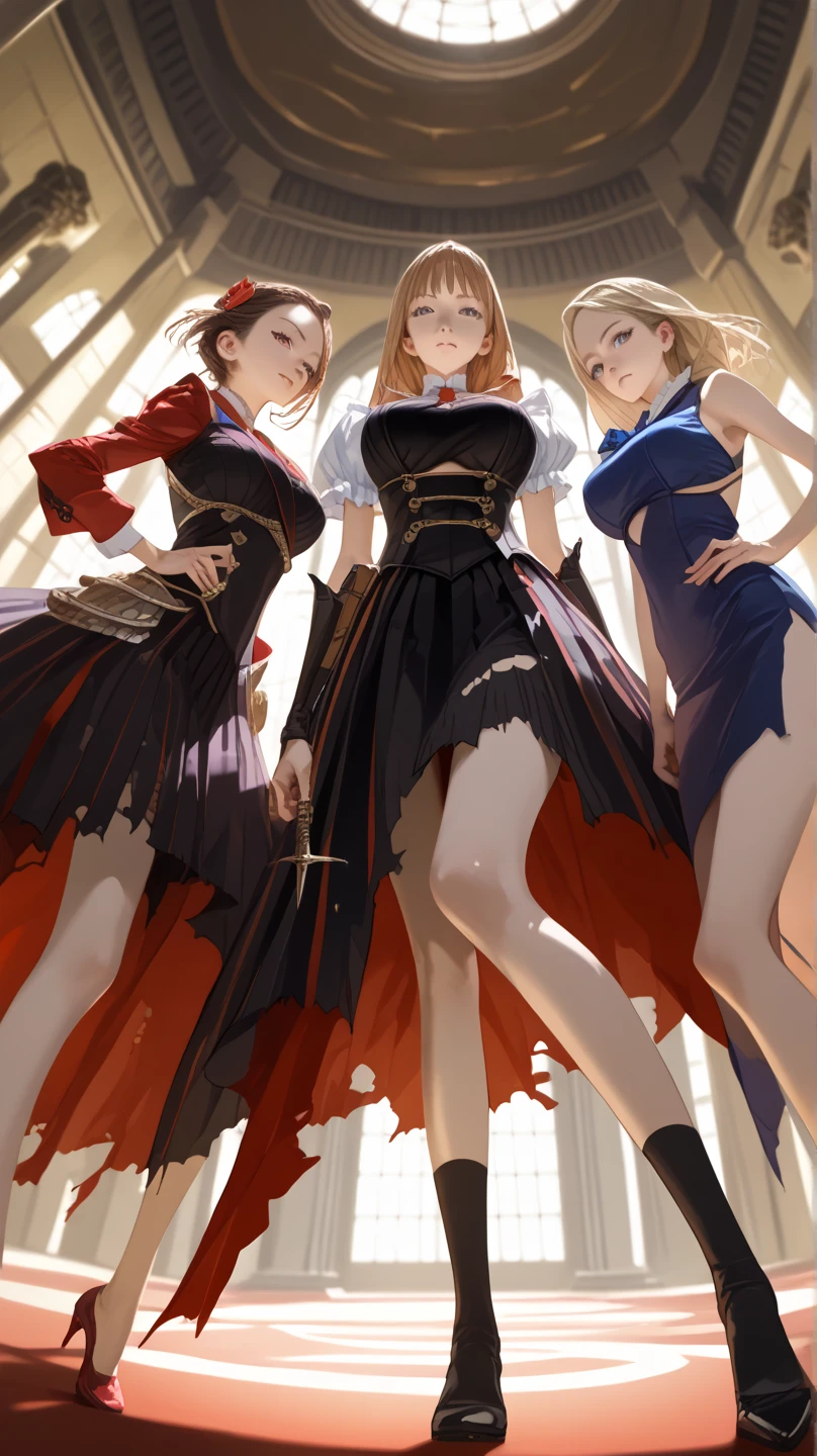 ((Biologically correct limb count)),(( From head to toe,Full-body photo including face)),4K,masterpiece,((Focus on the face)),((Symmetrical facial features)),Eyes with detailed description,Beautiful woman,Great style,Beautiful arms,Beautiful legs,Beautiful Hands,(Small Ass,Thin thighs),Detailed depiction of the face,Small earrings,necklace,(Enamel Officer Uniform,dress((High heels))),((early morning)),(((blue blonde))),Realistic photo,Looking up,smile,((Sagrada Familia,Panty shot)),Nobody is here,(Thick Fog),Ronk Hair,Sitting at an angle