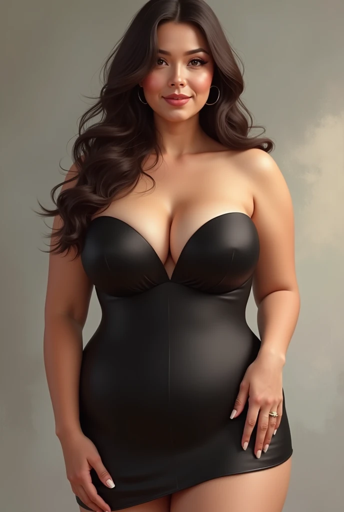 Make a woman with big chest