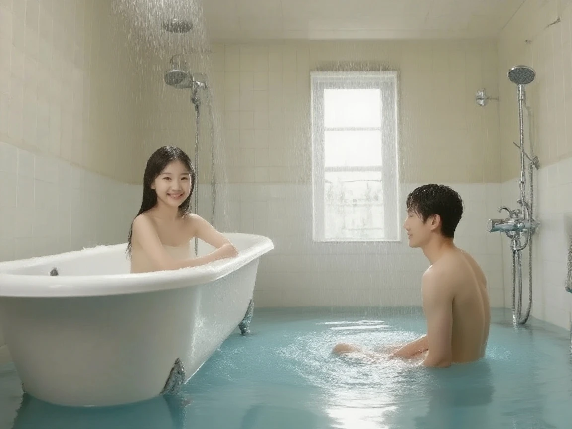 She has the cute face of a 20-year-old idol.。Gentle and cute。Naked and smiling。small bust。A man urinates in his girlfriend&#39;s mouth instead of in the toilet。She catches a guy&#39;s pee in her mouth。Raw photo。real life。sofa。No copyright is displayed。