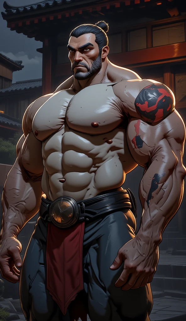 (high quality,ultra-detailed,realistic:1.37), 80 years old man, gigantic muscular old man,larger than planet Earth,long gray hair, with thick gray beard, evil,malevolent,laughing loudly,night scene,dramatic lighting,ominous atmosphere,destructive power,dark background,glowing blue eyes,evil grin,fiery aura,menacing presence,enormous physique,strong and powerful,evil laughter,evil expression,evil intentions,demonic appearance,dark clouds,intense shadows,stormy sky,gloomy atmosphere,devilish,terrifying presence,daunting figure,monster,demonic laugh,wicked,shadowy, sharp hooked nose, old man with sharp eagle like nose, nose is very pointy, enormous nose, large nostrils visible, very long nostrils, thin nostrils, nose protrudes outward, big bird beak nose, roman nose, dark olive skin color, very dark skin, (black skin), very sweaty, wet, bushy gray eyebrows, thick pronounced gray beard, oily skin, skin oiled up,   Giant, absurdly huge bulge, giant growing more and more, giantic, colossal, muscle domination, macrophilia, briefs, stubble, broad shoulders, vascular, very sweaty, huge belly, thick thighs, very thick arms, large , smirk, tattoo, thug, blushing, veiny hands, photorealistic, anger, bearded, looking at viewer, from below, steaming body, sweaty body , steam, on all fours on temple, angry, angry expression, evil smile, temple background.
