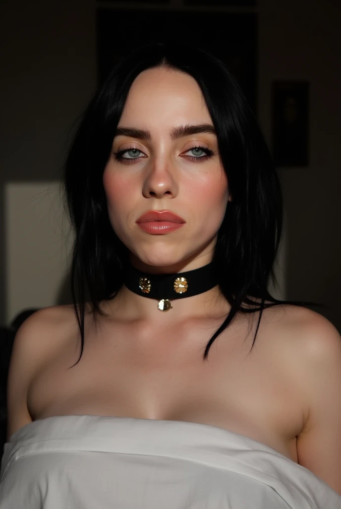 <lora:CyberEvelyn:0.7>CyberEvelyn, 1girl, black hair, bob cut, goth makeup, black lips, green eyes, realistic, grainy, amateur photo, small breasts,fully nude,black latex top,choker,shaved pussy,show pussy, in a night club,
masterpiece, extreme details, detailed, focus, masterpiece, realistic, photorealistic, 4k, 8k, 16k, highres
((creampie))