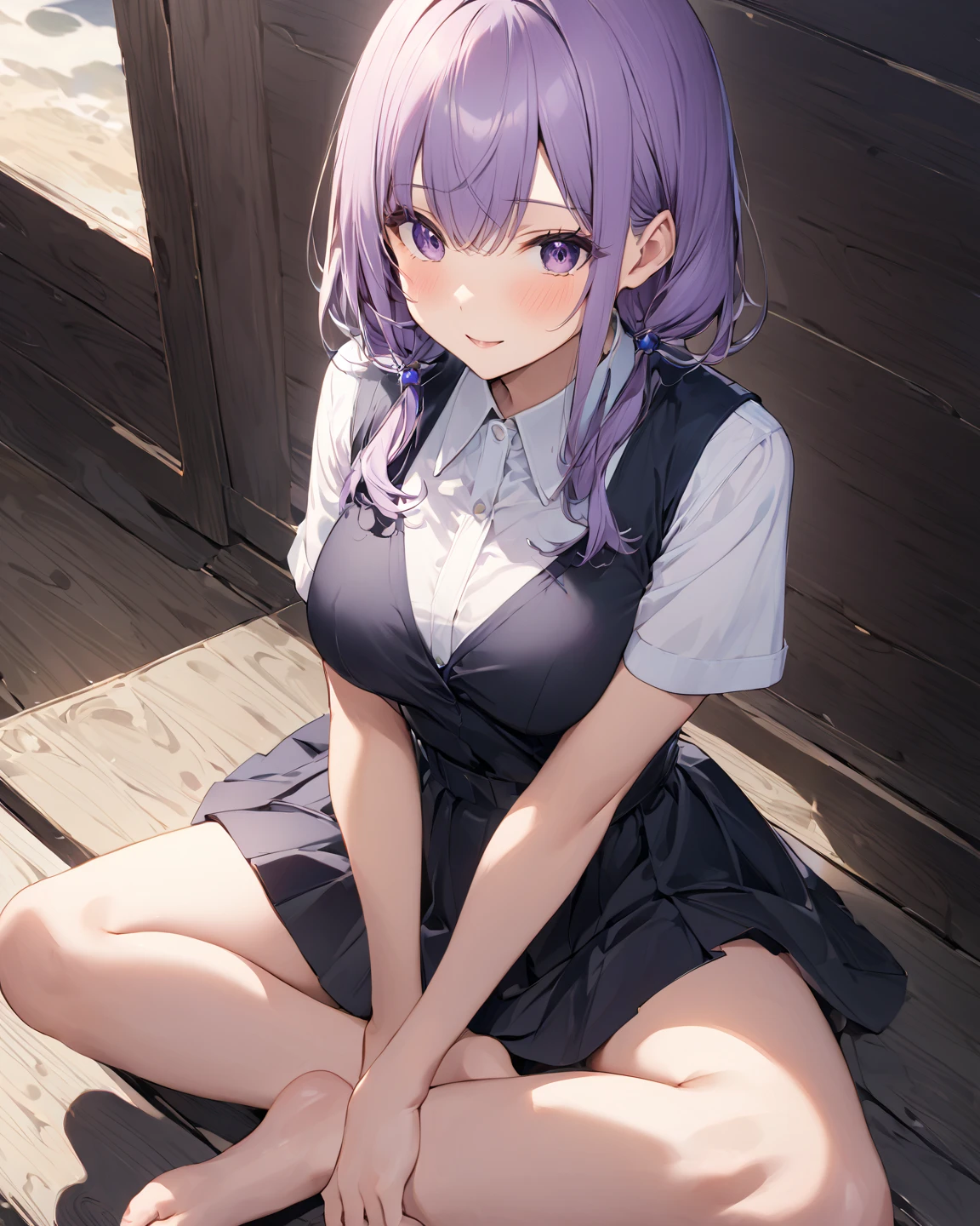 (best quality:2.0), (masterpiece:1.8), ultra detailed illustration, HDR, finely detail, highres, beautiful lighting, 8k wallpaper CG,  high detail, ultra-detailed background, sharp focus, extremely detailed face, asta_\(star_rail\) ,  anime, (1girl), <lora:asta:0.8>, (squatting), medium hair, spread legs,  looking at viewer,  ((no panties)),  hair_ornament, hairclip, choker, jewelry, bow, bowtie, jacket, off_shoulder, shirt, bare_shoulders, skirt, thigh_strap, detached_sleeves, dress, wide_sleeves,