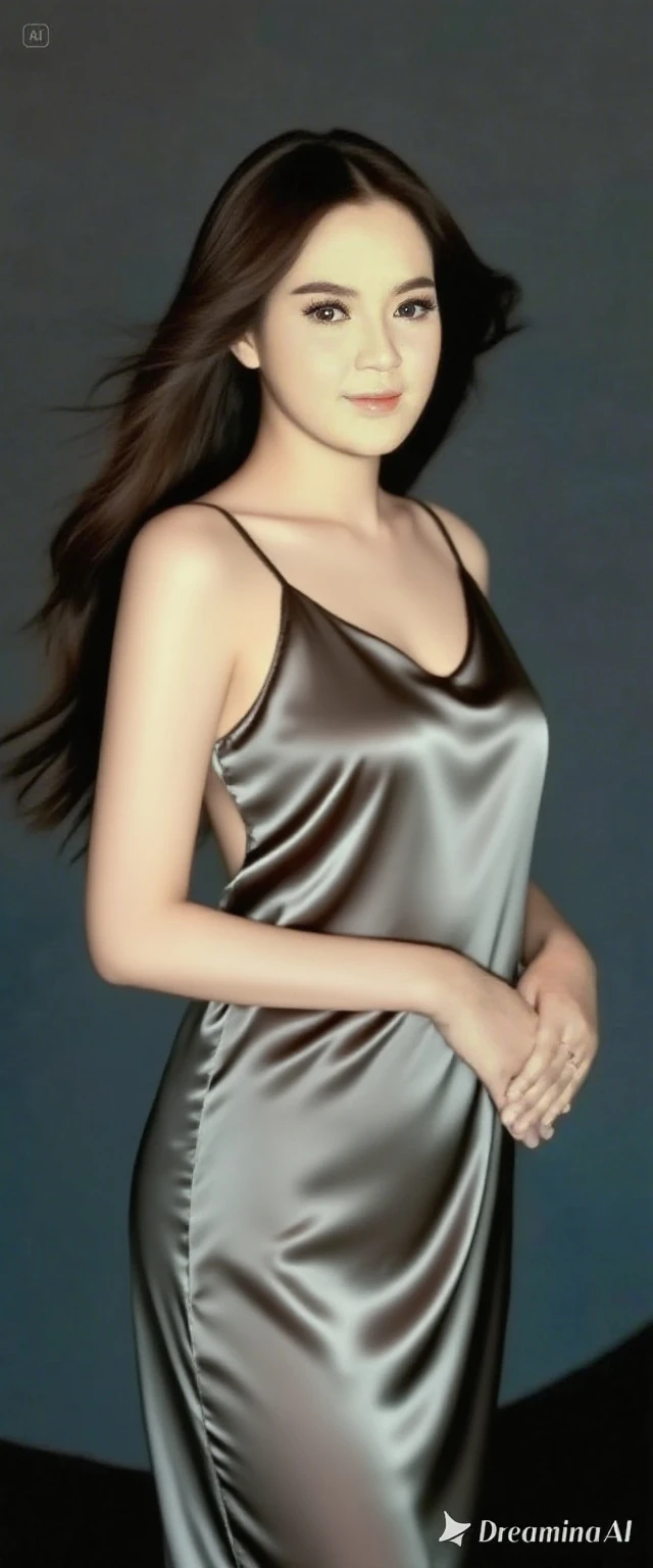 Masseter muscle area, Highest quality, masterpiece, High resolution, Photorealistic, RAW Photos, 8k wallpaper, perfection, Professional Lighting, Very detailed, Depth of written boundary, ((One beautiful woman)), ((40 years)), Sexy Woman, hotel lobby, ((Abstract patterned dresses)), ((Look into the viewer&#39;s eyes)), Detailed face, Beautiful Eyes, (Sit with good posture), Bans, Shapely small breasts, Light brown straight hair, Faint lips, (Place your arms between your legs)