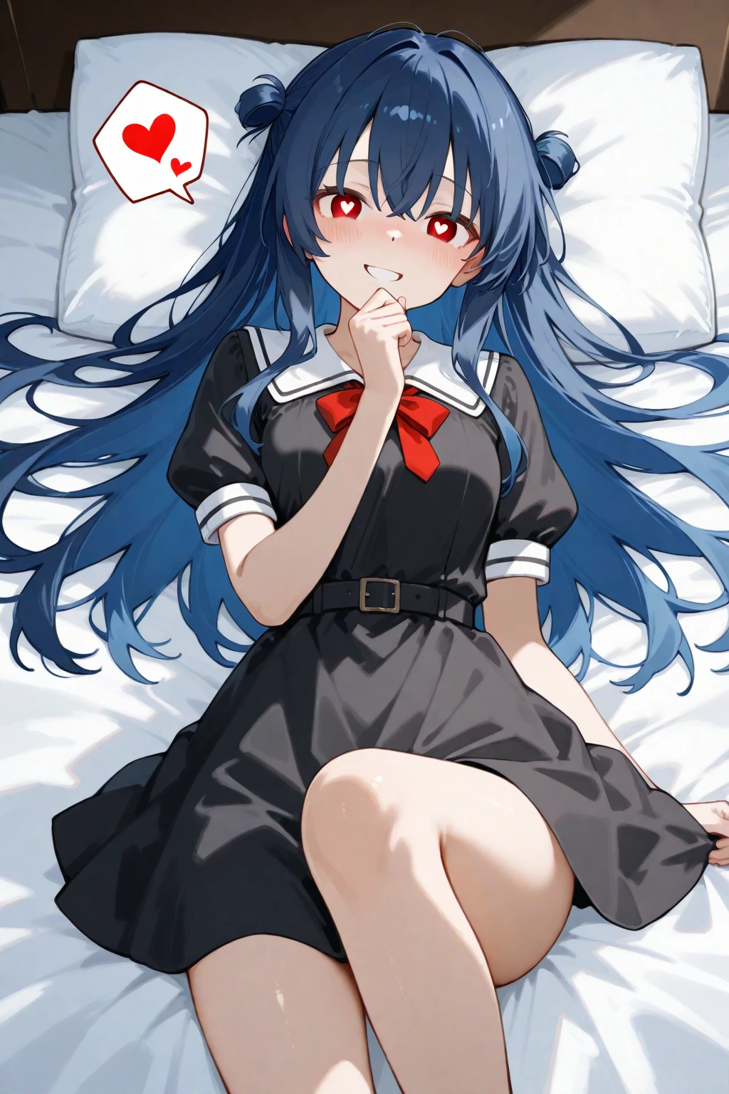 mabel, 1girl, nice hands, (officialartstyle:1.2), black thighhighs, long sleeves, hime cut <lora:envybetterhandsLocon_beta2:1.0> <lora:mabel:0.55> <lora:incomingHugKiss_v12:0.7>