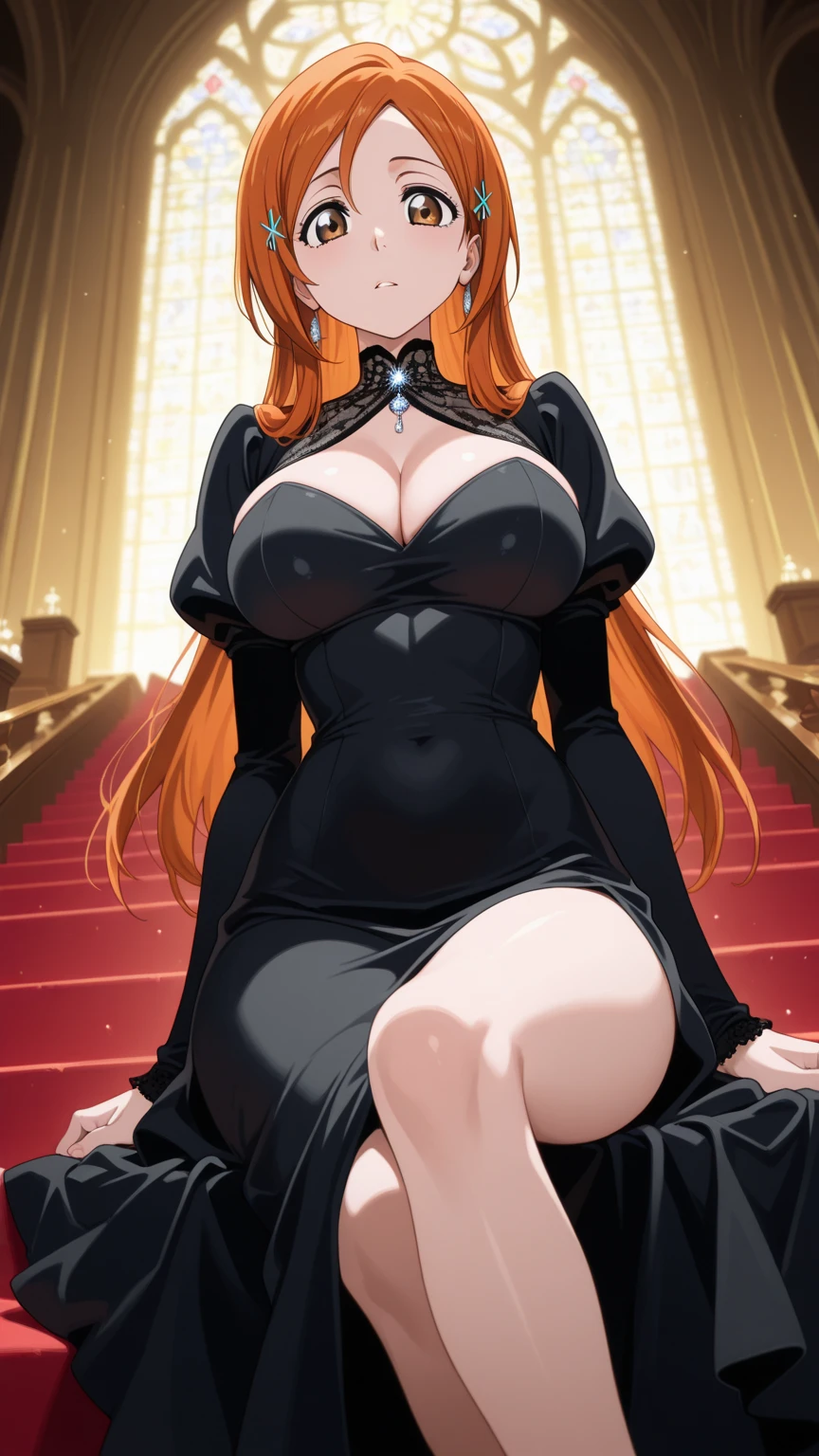 Lenore, Woman on top, 4k, High Definition, detailed, Whole body, vampire, Pale skin, Whole body view, smooth legs, skinny, beautiful, smooth legs, stockings, socks, breasts gigantes, breasts, breasts, gigantic breasts, pussy, spreadlegs, (gigantic breasts:1.2), BlackRealStocking, NSFW, +18
