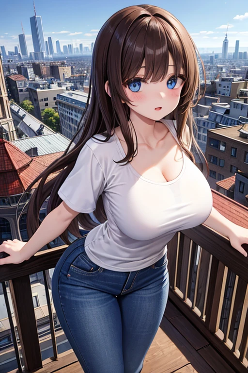((Cute and beautiful woman changing clothes)), ((22-year-old beauty)), ((embarrassed smile)), ((luscious long hair)), ((voluptuous bust)), ((outstanding style)), ((miniskirt)), ((gradient eyes)), ((background is a city night view)), attractive makeup, single view, NFFSW, UHD, retina, masterpiece, accurate, anatomical, scientifically correct , textured skin, super detail, high detail, high quality, award winning, highest quality, high resolution, 1080P, HD, 4K, 8k, 16k