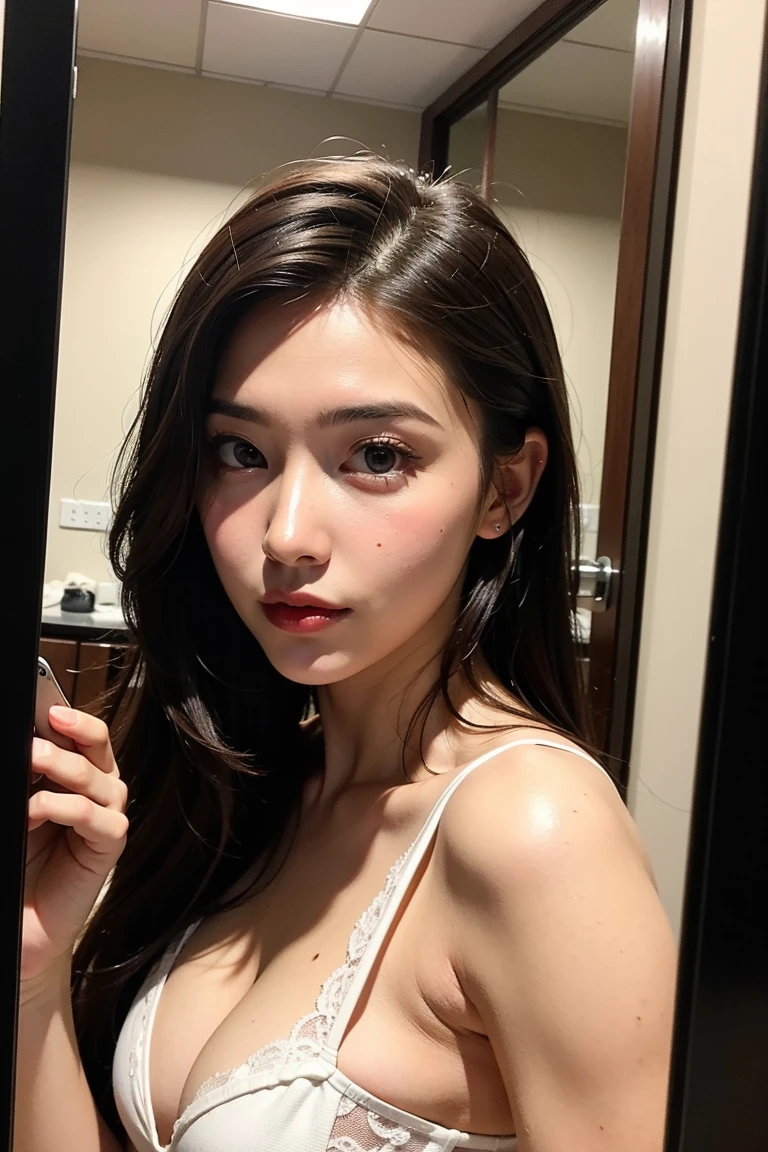 (photorealism:1.2), beautiful woman, Naked Korean Girl, realstic, skin details