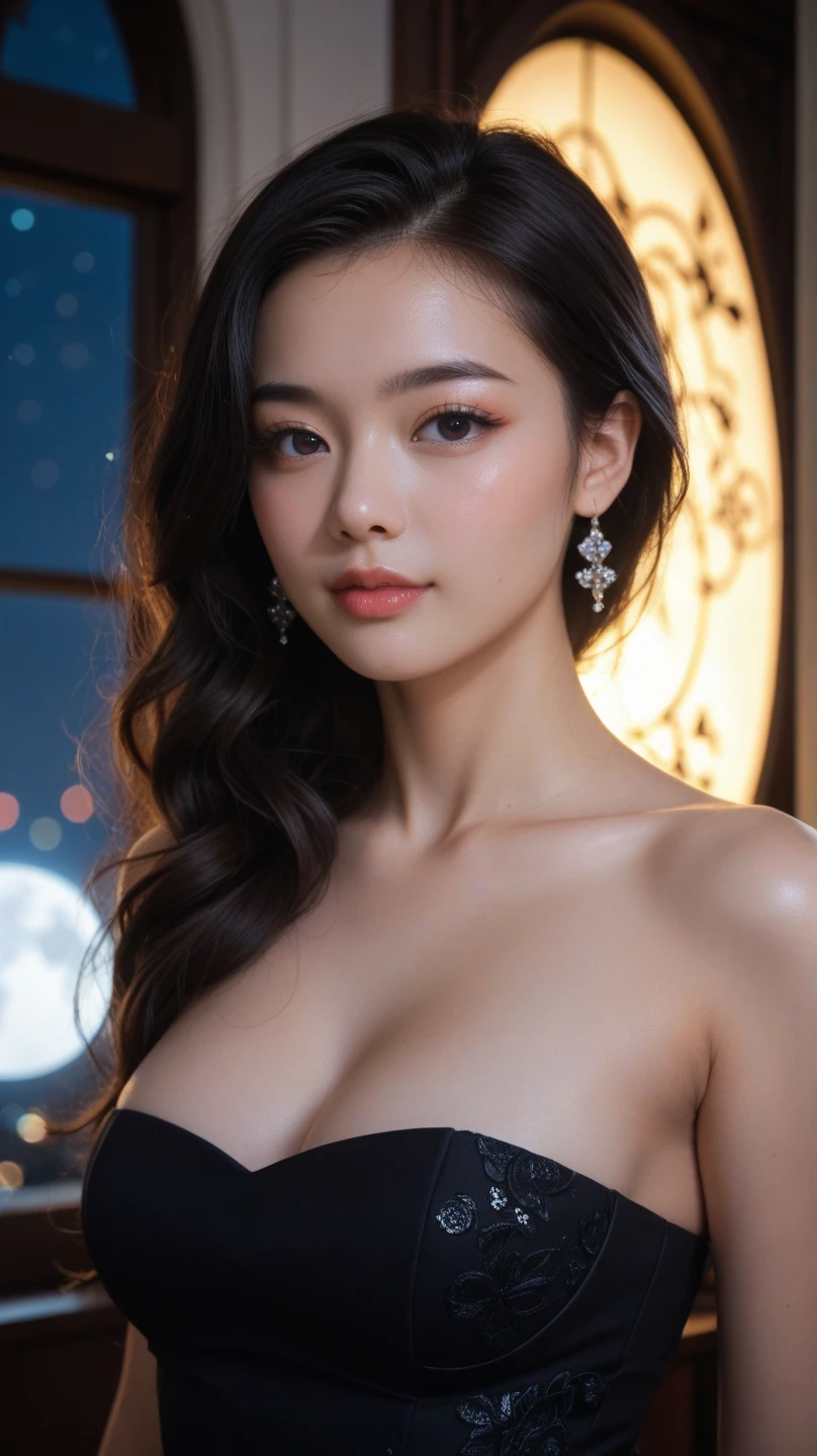 A 24 year old woman, mixed race, KOREAN/brazilian. she has 1,74 cm, has very black hair, and the green eyes. The lines are super fine and feminine. you have a beautiful smile, and a wonderful body. She is a kpop idol and actress..
She is dating jeon junkook.
