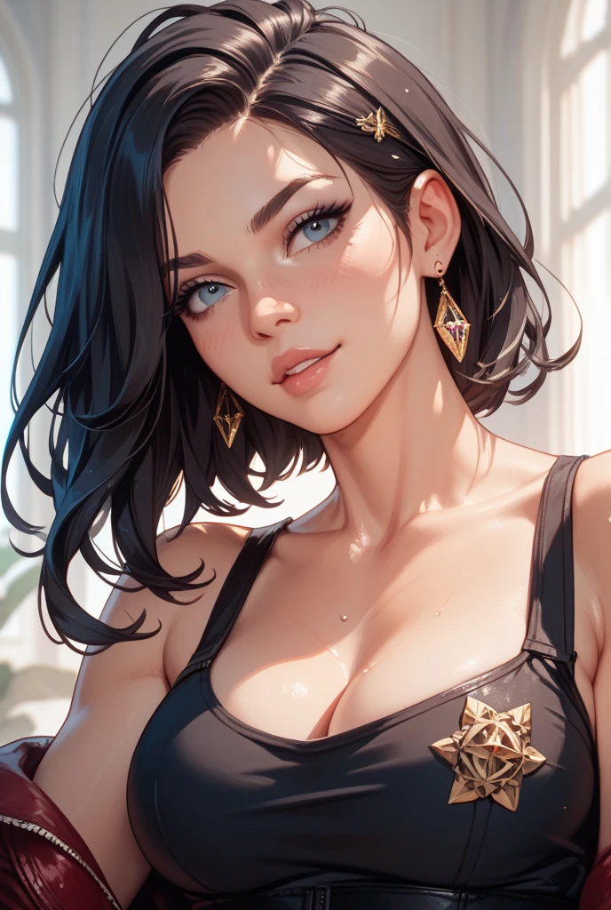 Female character in cartoon style Digital art style illustration Cartoon image of a woman .Ilustra??o estilo desenho animado, estilo de arte dos desenhos animados, Ella Purnel lestilo Cartoon style digital illustration artgerm style cartoon art style, digital illustration style, design de personagens altamente detalhado, arte digital detalhada coragem, Forest fan art, Design de personagens de retrato, beautiful digital illustration, retrato de alta qualidade, Arte em quadrinhos, mulher jovem cabelo com transas lindas . Beautiful lined eyes Medium large bust and wonderful sexy clothes. image expression of sexual desire from the waist to the illustration Ella Purnellstyle Cartoon style digital illustration artgerm style