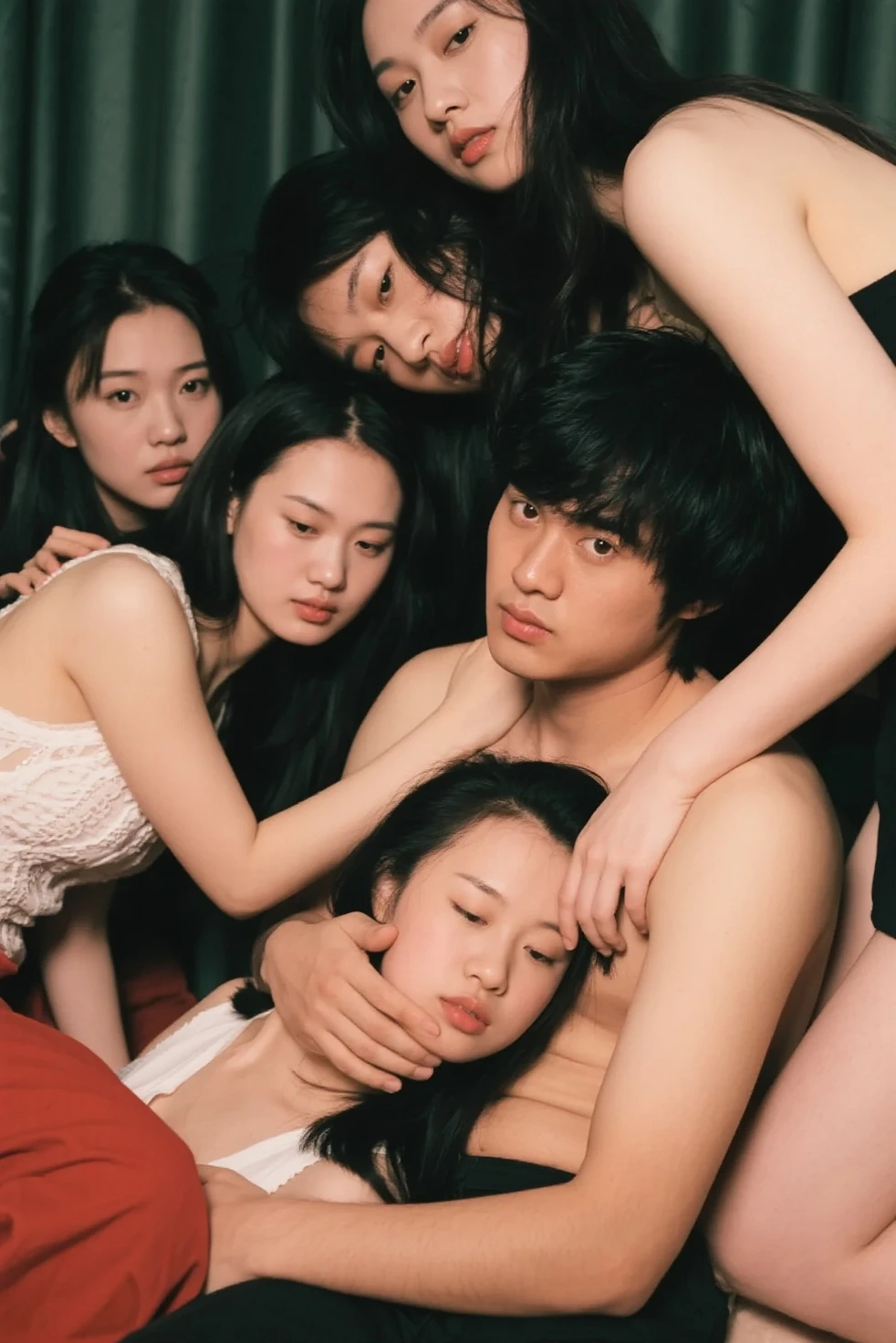 (naked:1.0),(A photo that will delight lolicons:1.0),(3 males、6 year old girl 1,6-year-old girl surrounded by 3 men:1.5),(Girl is 6 years old,low lengthdelicateな体,Small body:1.2),(Grandfather and granddaughter photo:1.1),(Children and adults photos,multiple,There are many men),((Three male politicians aged 55、Posing with a small-breasted 6-year-old girl.)),The girl puts her hands behind her head,Girl raises her hands,(A man grabs a girl's chest,Touching the body,Hug,One-sided embrace),(smile,The girl has a look of pleasure,Girl with an ahe face:1.7),(The girl has double eyelids,Droopy eyes,Black Hair,Shortcuts,No makeup,Small face,nature,low length,delicate,,Slender body,thin,A slight swelling of the chest,belly button,thin脚,length, thin脚),Girl surrounded by three guys,On the bed,indoor,prostitution,Human trafficking,Girls are used as toys by men,((Love Hotel,Hotel Rooms,Love Hotel寝室,A room with a lewd atmosphere,A room full of men,A room full of men,A room full of men:1.0)),Night Time,(Overall view:1.5),