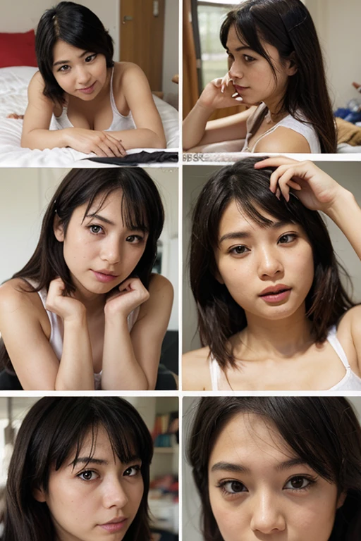 ((Top Quality, 16k, Masterpiece: 1.3)), Beauty, 1 Girl, Colossal: 1.2, Slender Abs: 1.1, (on all fours), Kneeling, (Ultra Detailed Face, Highly Detailed Lips, Detailed Eyes, Double Eyelids), Short Hair, Very Short, Ultra Thin Sheer Underwear, Camera Gaze, Sweating, Drooling, Erotic Look, From Below Crotch Wet Crotch Touched Black Hair Waterlogged Flooded Dipped, Pink Nipples See-through Full body,, Sheer micro bikini Tired and sleepy Nipples are standing