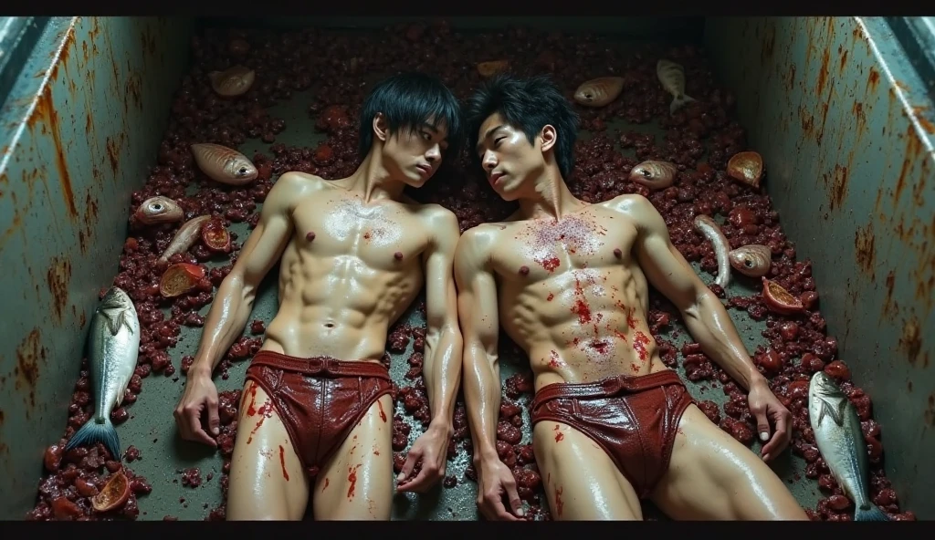 1man, solo, muscular male, naked body, human skin color, hairy body, slim body, shower room, head only ultramantaro with naked human body, small penis, (best quality,4k,8k,highres,masterpiece:1.2),ultra-detailed,(realistic,photorealistic,photo-realistic:1.37),bara,gay