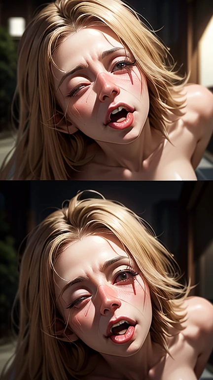 (best qualtiy), ((tmasterpiece), (the detail: 1.4), 3D, hdr(HighDynamicRange), Ray traching, NVIDIA RTX, Hyper-Resolution, Unreal 5, sub surface scattering, PBR Texture, Post-processing, Anisotropic filtering, depth of fields, Maximum Acutance and Acutance, Many-Layer Textures, Albedo e mapas Speculares, Surface coloring, Accurate simulation of light-material interactions, perfectly proportions, rendering by octane, Two-colored light,Keep your feet open,breast rubbing,Soft chest,Fair and tender breasts, largeaperture, Low ISO,White balance,trichotomy,8K raw data,Pink puffiness,NSFW,(IU),(Lee Ji-eun),The kinky is exposed,Cleavage is seductive,exposed bare shoulders,breasts out,Sweaty skin,Be red in the face,(Shot in the breast:1.8),(Transparent clothes:1.6),(attack on titans),(he is wet),(Naked),female titan, der riese, at a forest, Woods in the background, volume fog, The skin, Muscle fibers may be seen, Muscle fibers, blond hairbl, eBlue eyes, Green woods,Two giants against each other,Touch each other's breasts,JOJO standing,Magical pose,,陰莖,