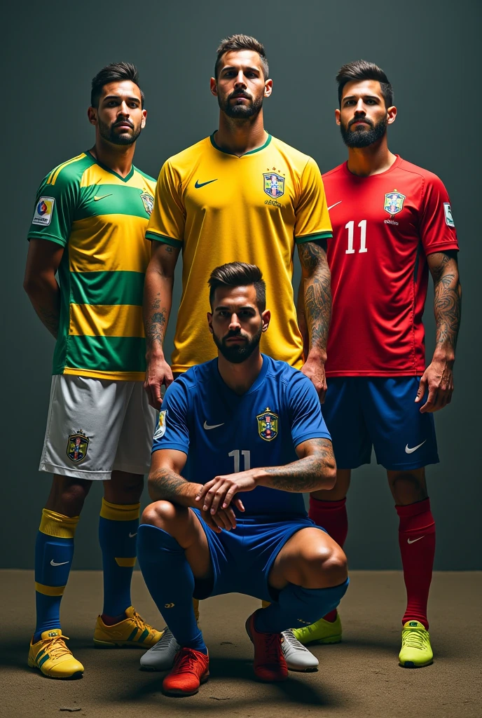 Brazil kit black and blue