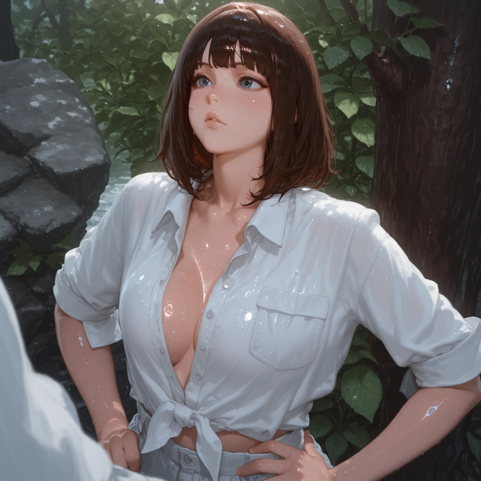 komishuuko, huge breasts, thick thighs,short hair, mature female, (penis in thighhigh ):1.2, 1boy and 1 girl, on grass,park,spread legs, evil smile, looking at viewer, one eye closed,
<lora:Komi Shuuko:0.5> <lora:socksex-v4b:1.2>, (masterpiece, best quality, highres:1.2), (photorealistic:1.2), (intricate and beautiful:1.2), (detailed light:1.2), (soft lighting, side lighting, reflected light), (colorful, dynamic angle)