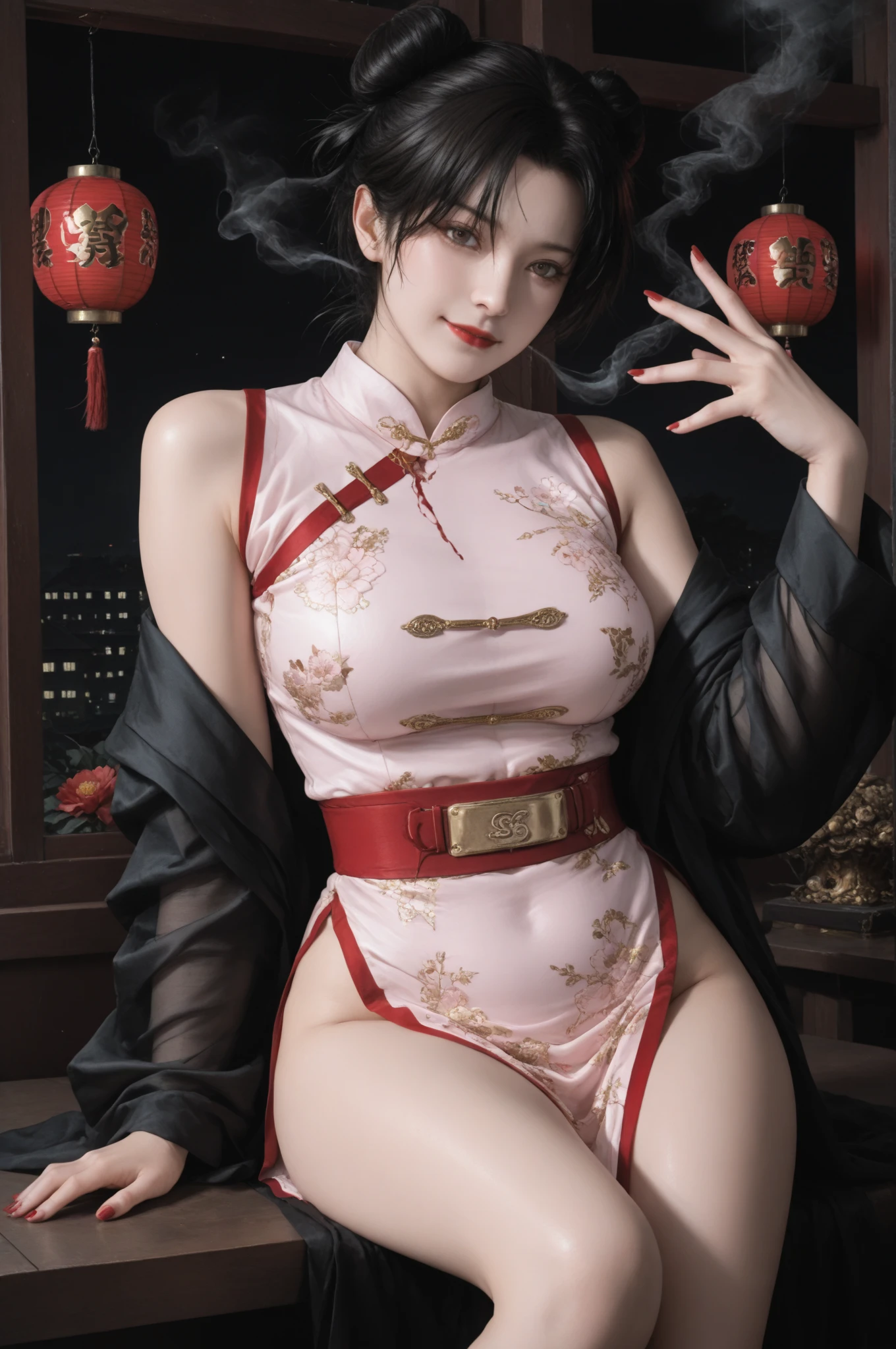 Wearing dreamy Hanfu。Tight,High heel。Breast protrusion。Breasts are larger than the torso。Perfect body,supermodel。 leg rings。good facial features。high quality faces。sexy idol girl group。The Ultimate Body。Smooth and delicate skin。Exquisite facial features。prostitute。A true physics engine。woman with smooth skin。energetic woman。Crazy horse show。Sexy hot woman。Immortal Cultivator。hat,Knife crown,Hairpin。Cloak。Model shooting poses。