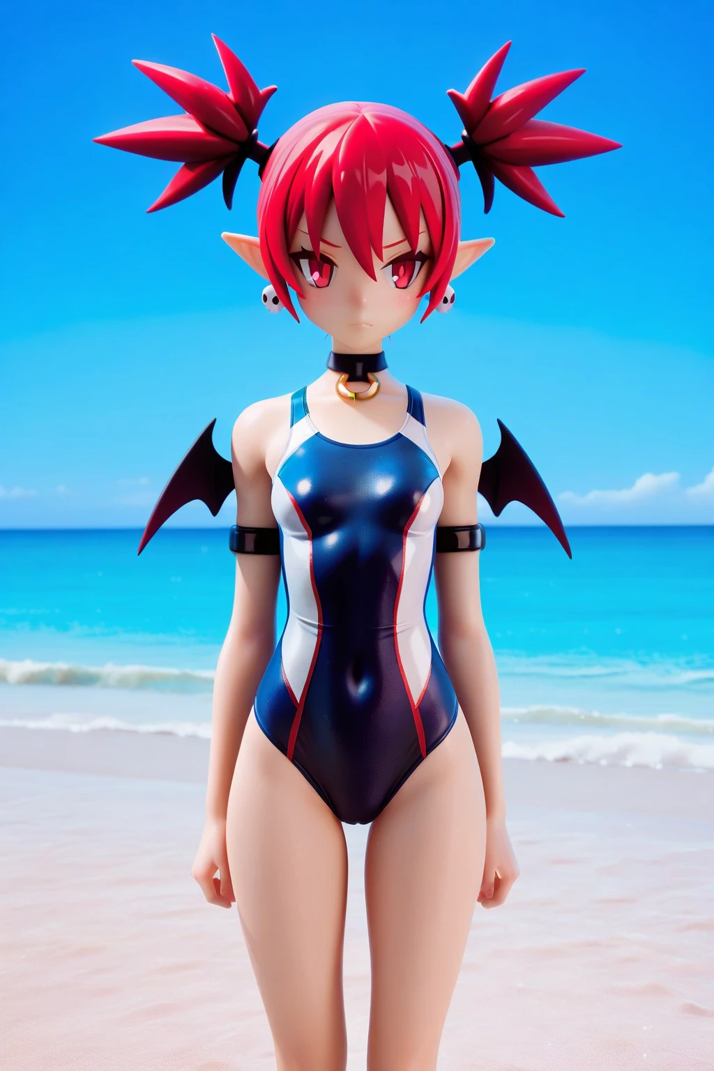 resolution、High level image quality、8K、real live action、Raw photo、highest quality、masterpiece、16 year old succubus girl、unparalleled beauty、devil&#39;s black horns on head、young face、(((beautiful girl)))、long pointed ears、wear bat wings、Fangs from the mouth、moon、night view、Princess、((tail))、bathing